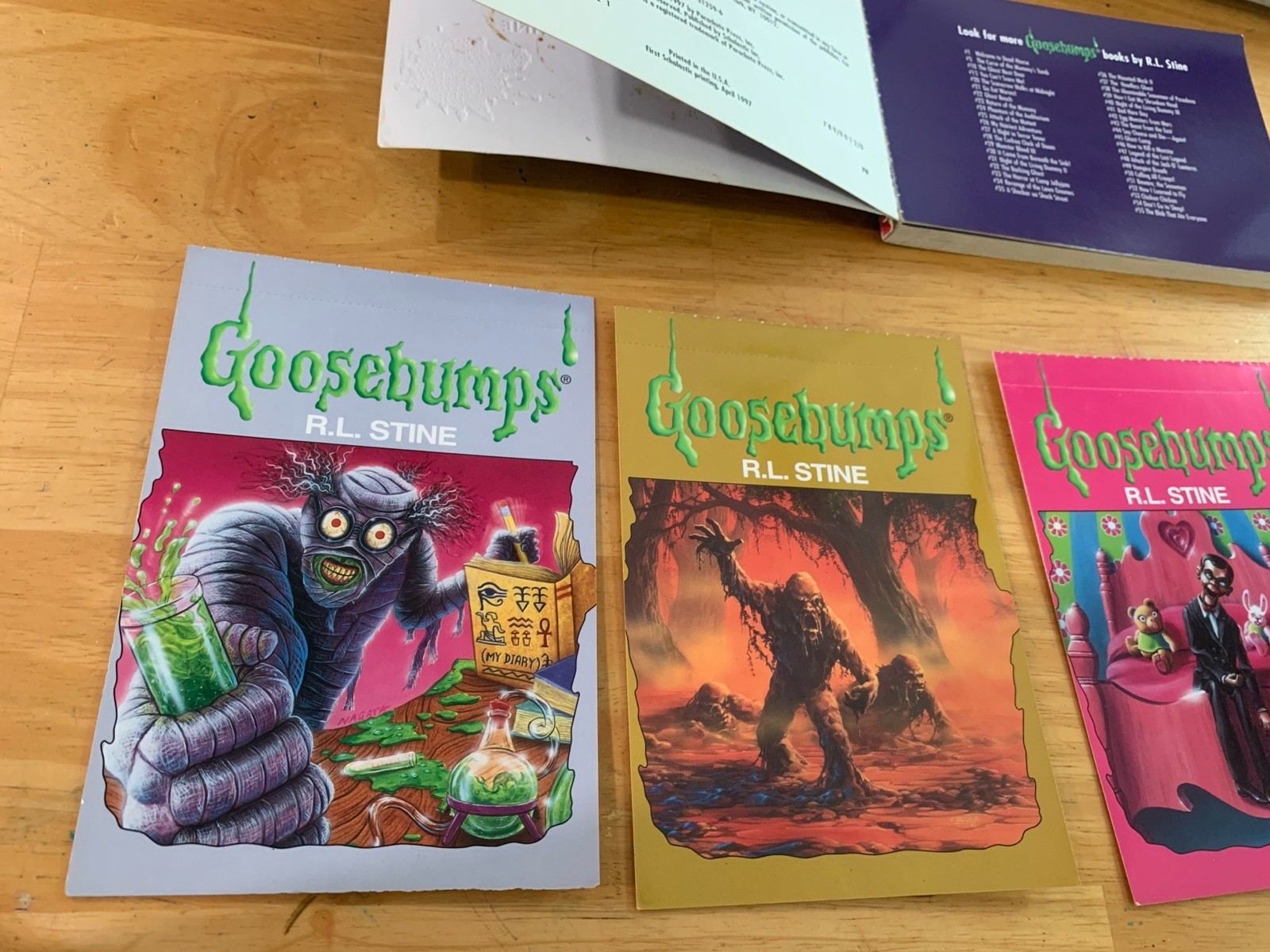 1997 R. L. Stine Goosebumps Postcard Book II (All 30 postcards included)