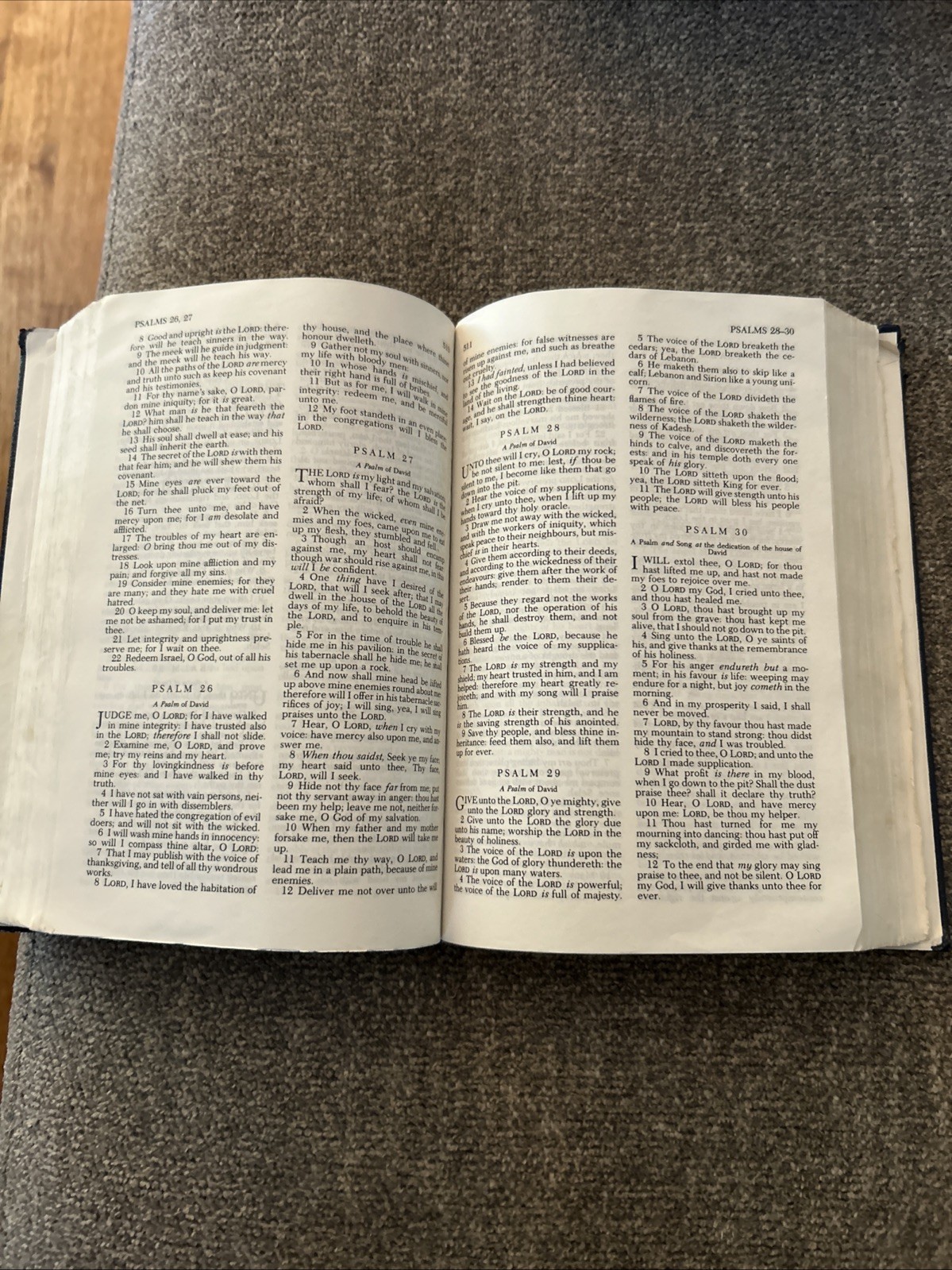 Holy Bible 1973 Broadman Press King James Version Blue Hardcover Holman