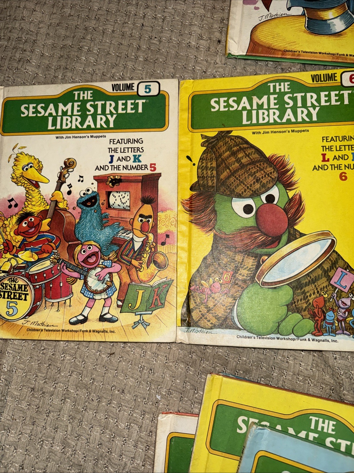 The Sesame Street Library 1 – 15 Complete Set Hardcover Children Books Vintage