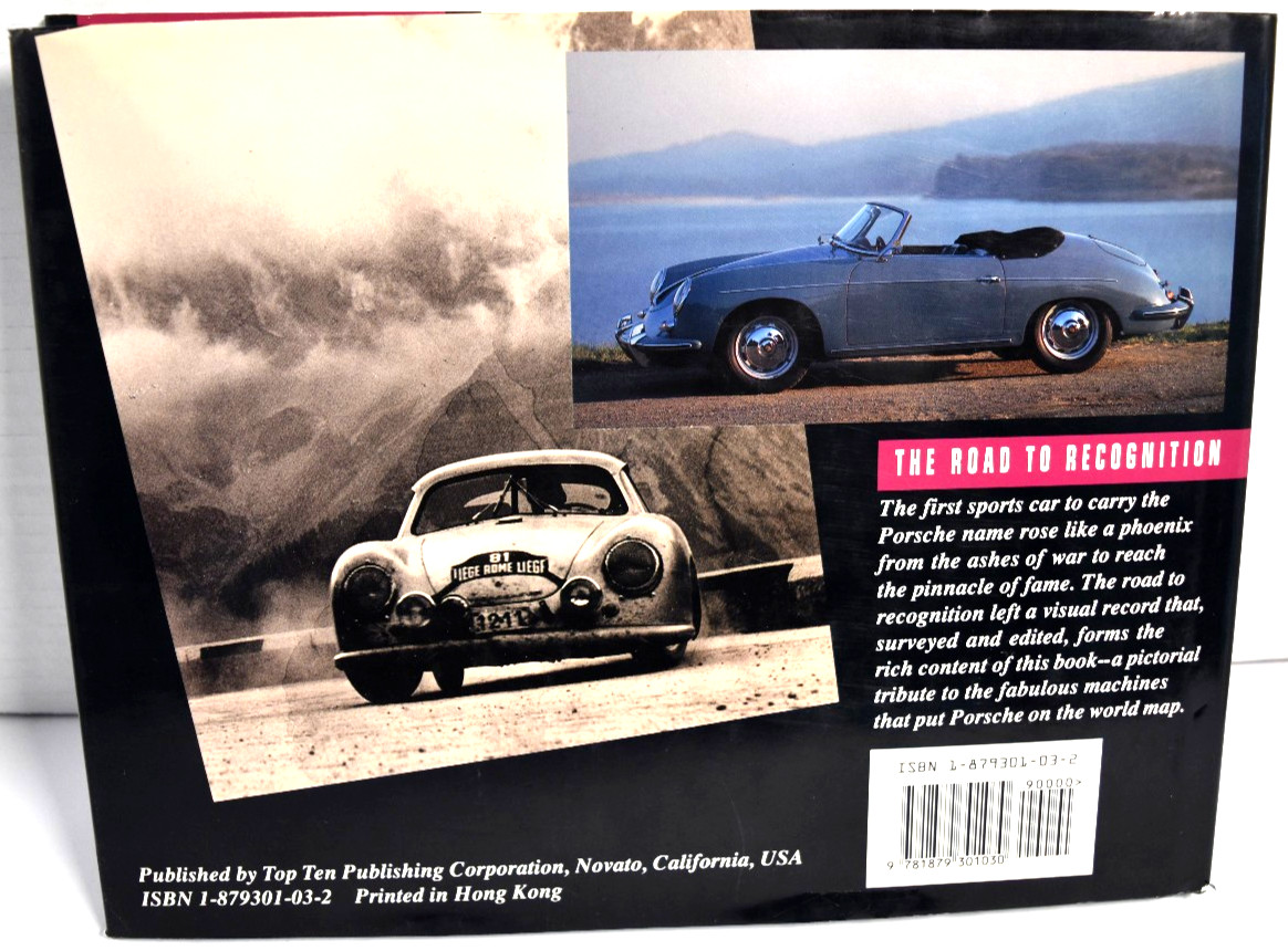 VINTAGE- Porsche 356 & 550 A Pictorial History by Henry Rasmussen *LIKE NEW*