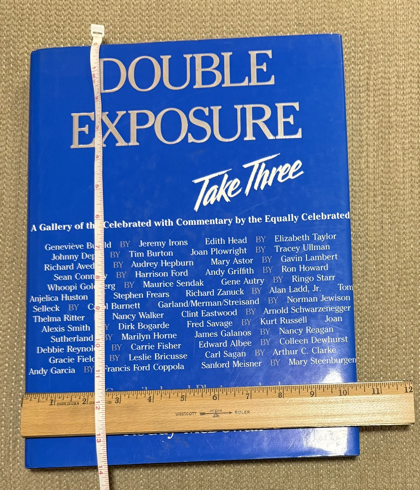 Double Exposure, Take Three by Roddy McDowall Lg 10.5″ x 14″ (1992, HC, 1st Ed)