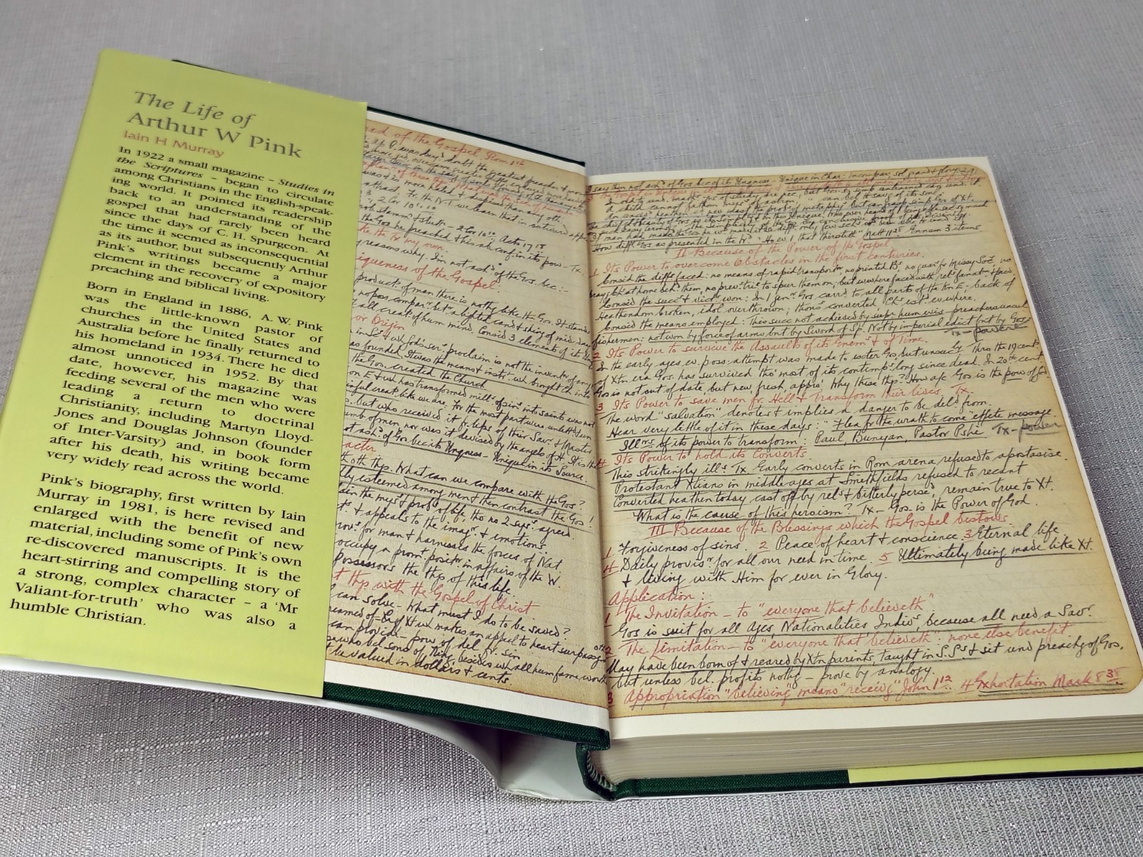 LOT 3 ARTHUR W. PINK Books, Biography and Collected Letters – Belcher + Murray