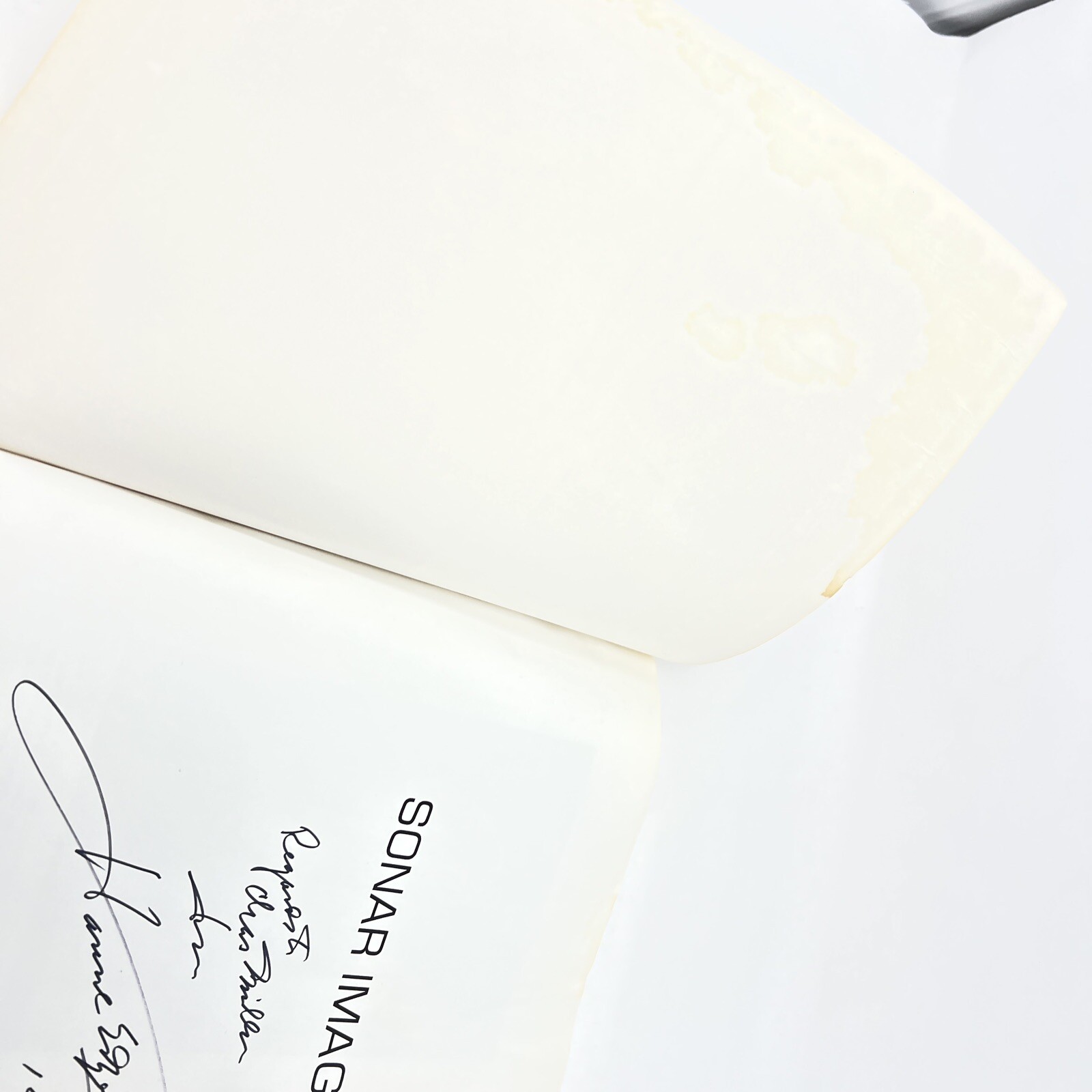 Signed Sonar Images by Dr. Harold E. Edgerton 1st Edition Softcover 1986