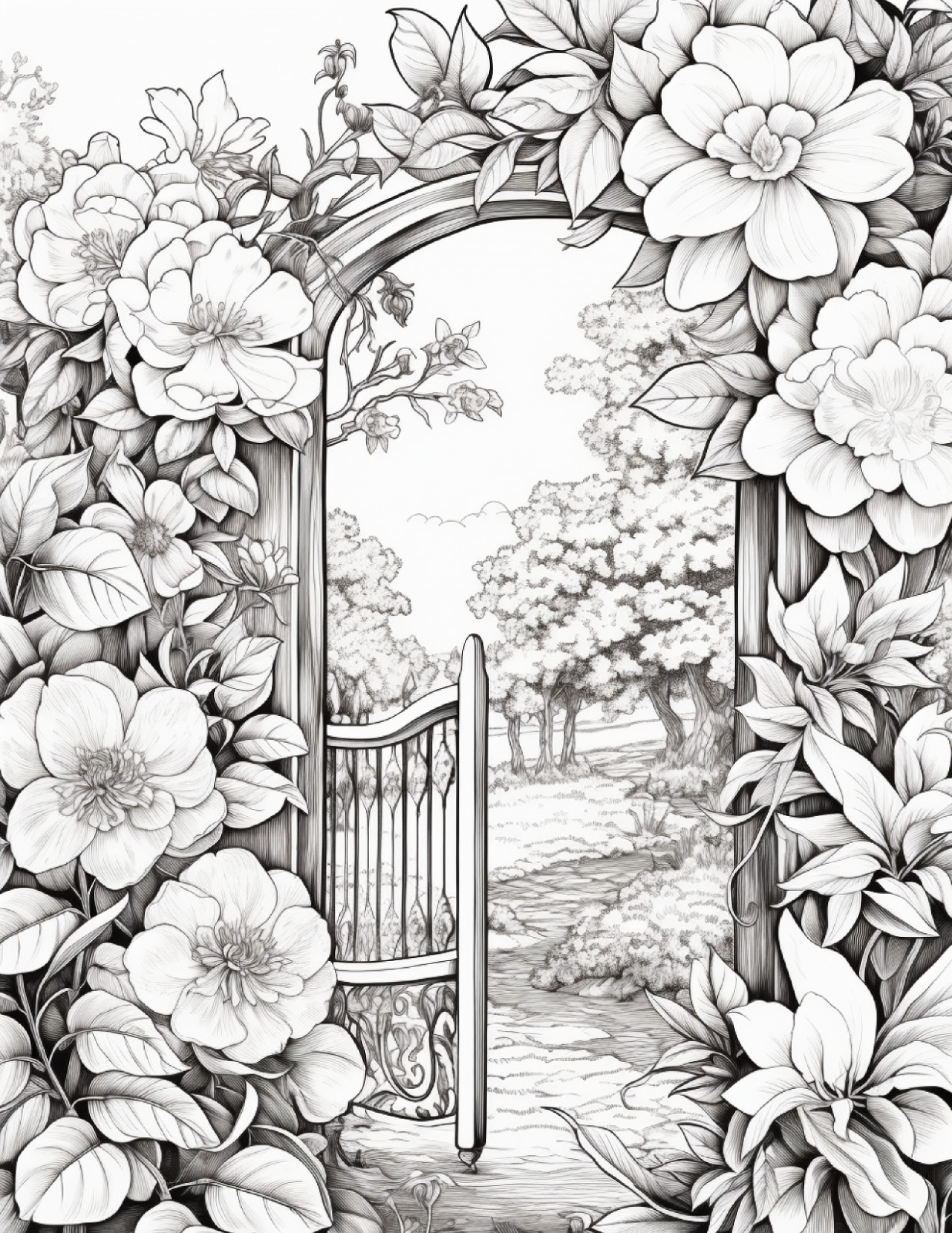 Secret Garden Coloring Book for Adults & Kids ,