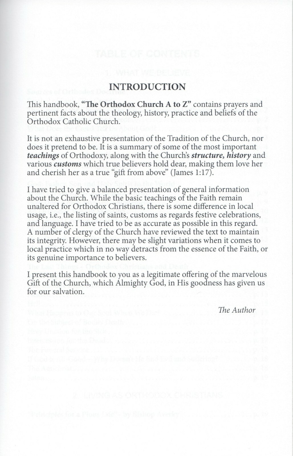 The Orthodox Church A to Z: A Handbook for Orthodox Christians 2nd Ed(2012) -NEW