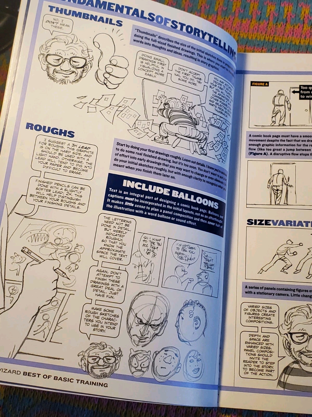 WIZARD How To Draw: Storytelling (The Best of Basic Training) Comics Design Book