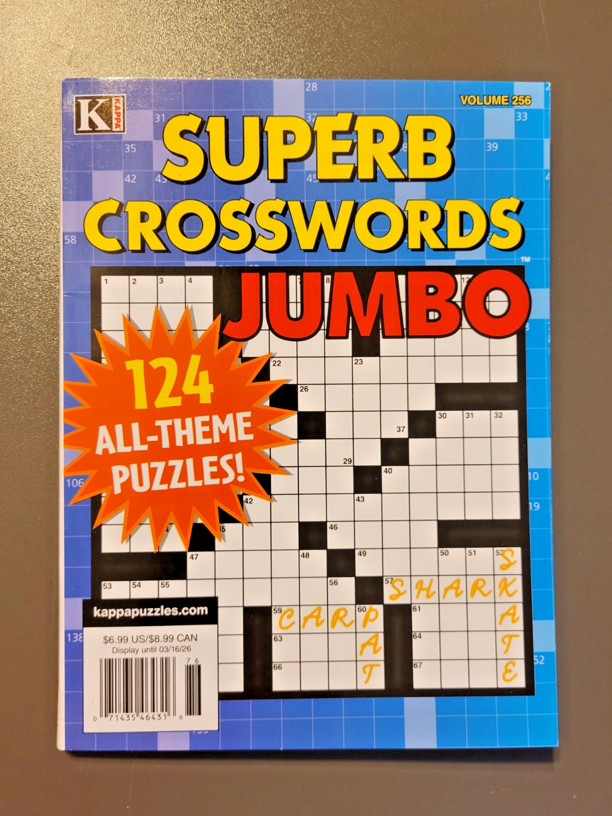 Superb Crosswords Jumbo Puzzle Book by KAPPA – 124 All-Themed Puzzles!