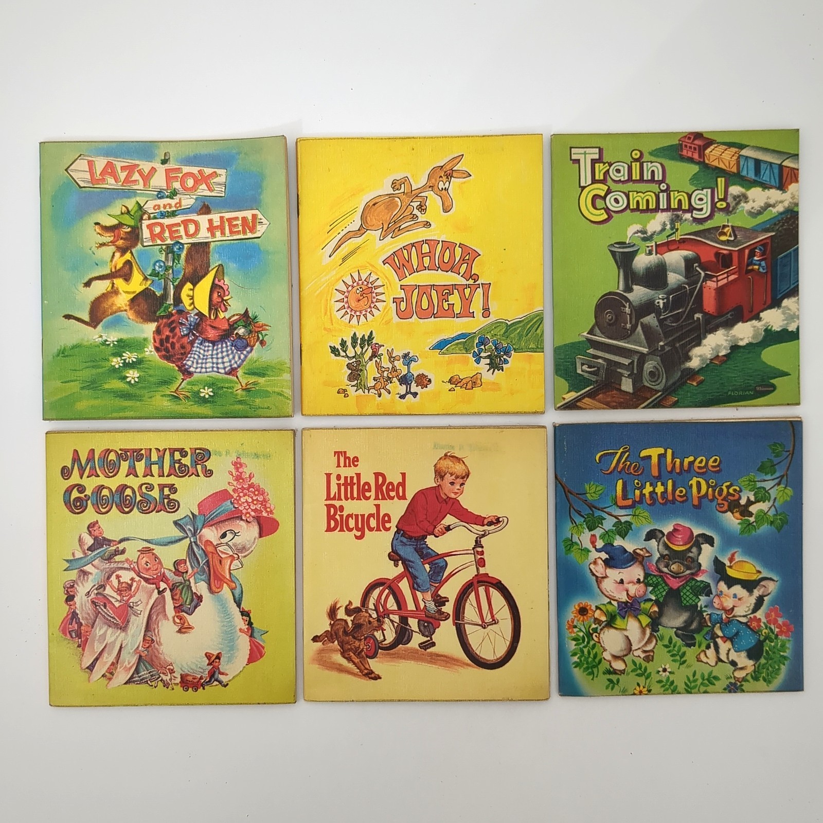 Whitman Square Books 1950s – 1960s Children’s Lot of 6 Paperback Books