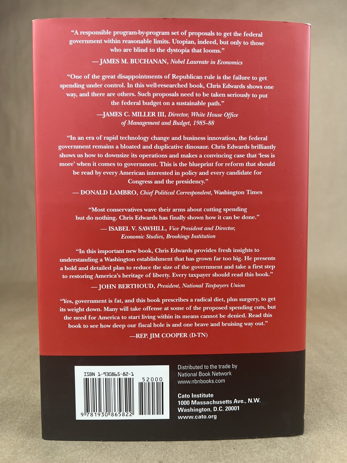 Downsizing the Federal Government; Chris Edwards, Cato Institute 2005 (HC/DJ)