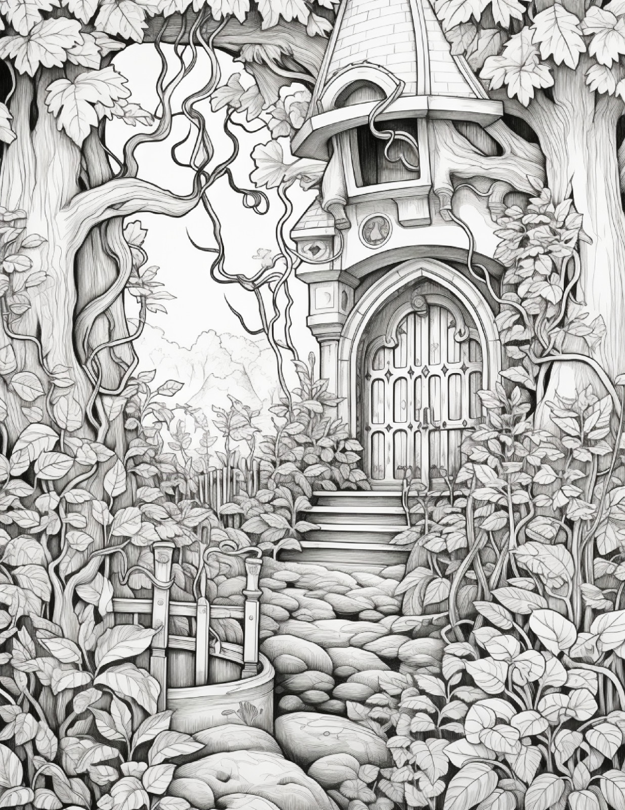 Secret Garden Coloring Book for Adults & Kids ,