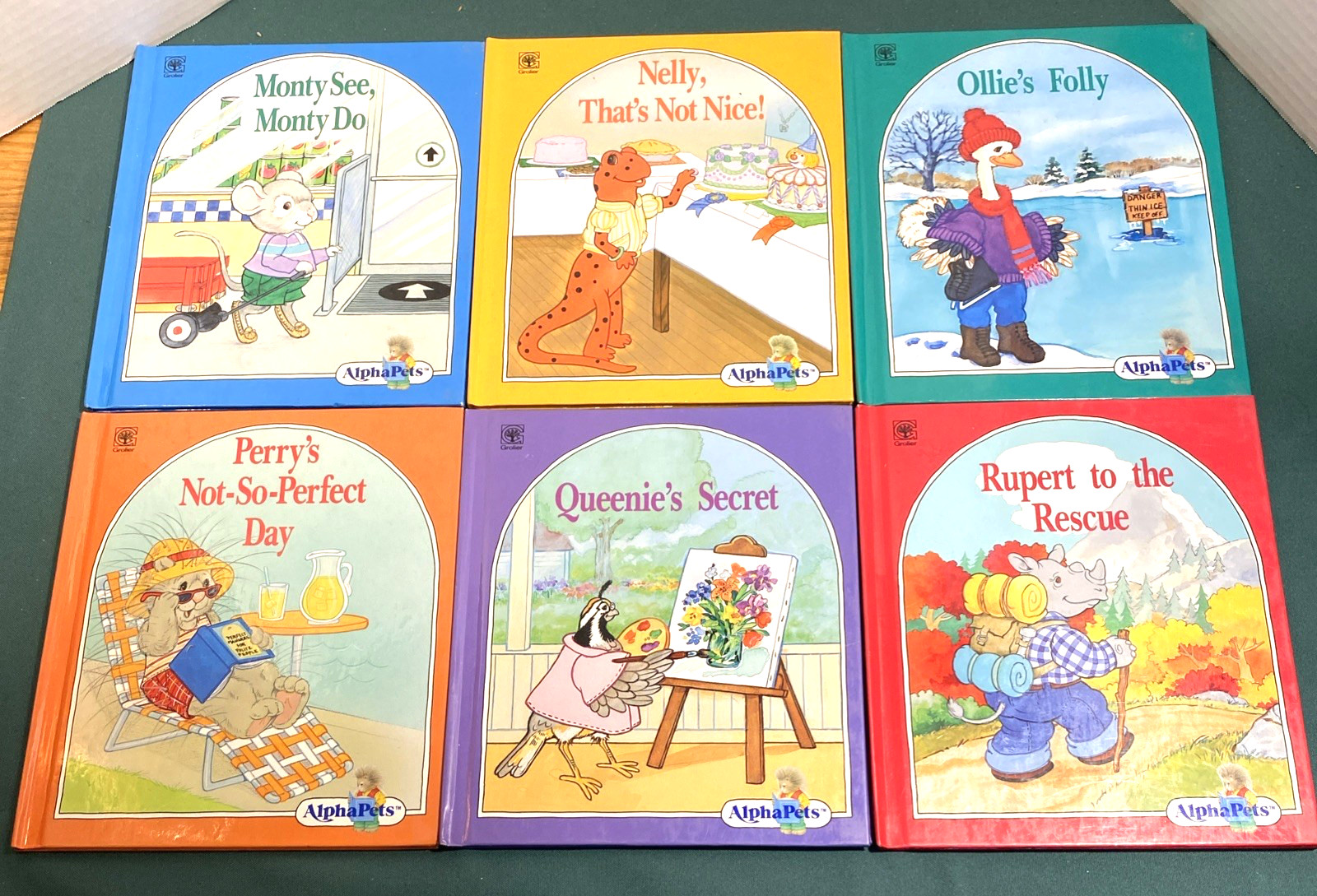 Complete ALPHAPETS A-Z Set ~ 26 Vintage Book Lot ~ Alpha Pets Grolier Homeschool