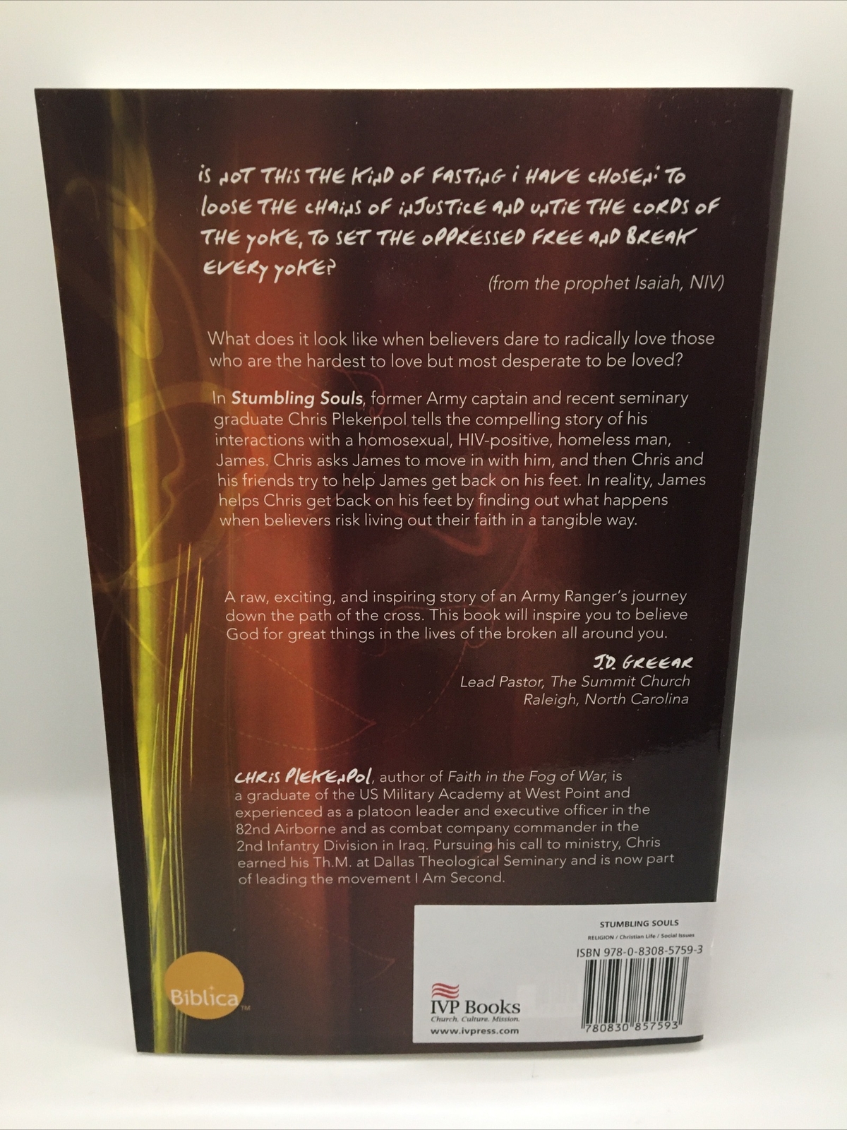 Stumbling Souls: Is Love Enough? Chris Plekenpol Free Ship New