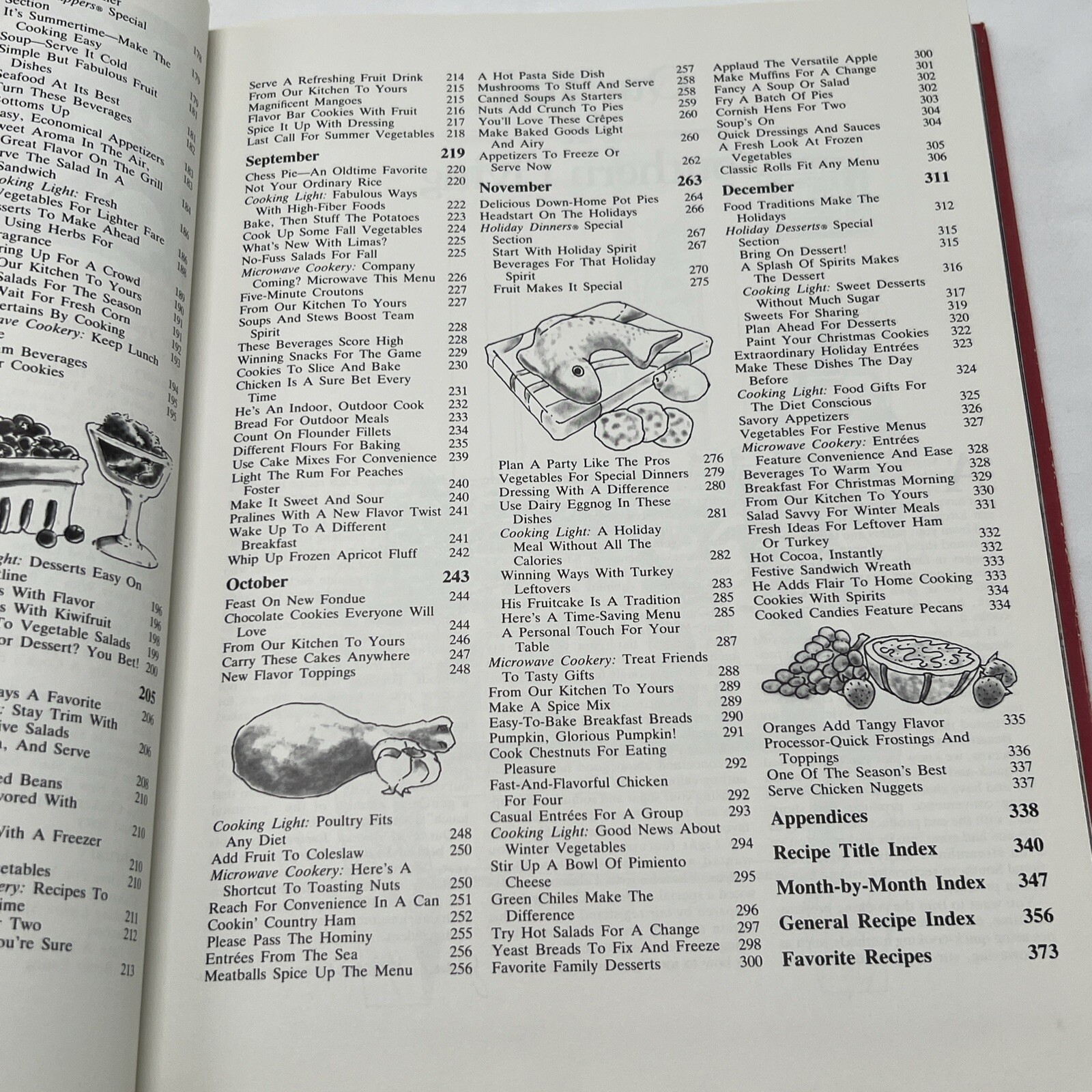 Southern Living Annual Recipes Cookbook 1986 Vintage Cookbook 372 Pages