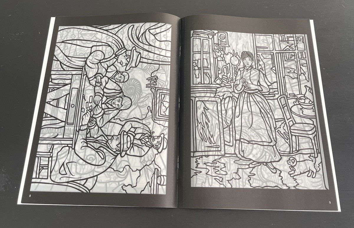 Lot of 4 Dover Coloring Books Stained Glass,Egypt, England, Optical Illusion,Art