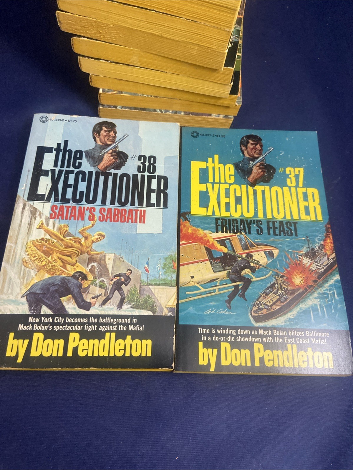 Don Pendleton Mack Bolan/ Executioner Series Lot Of 19 Between 13 – 38 1970s