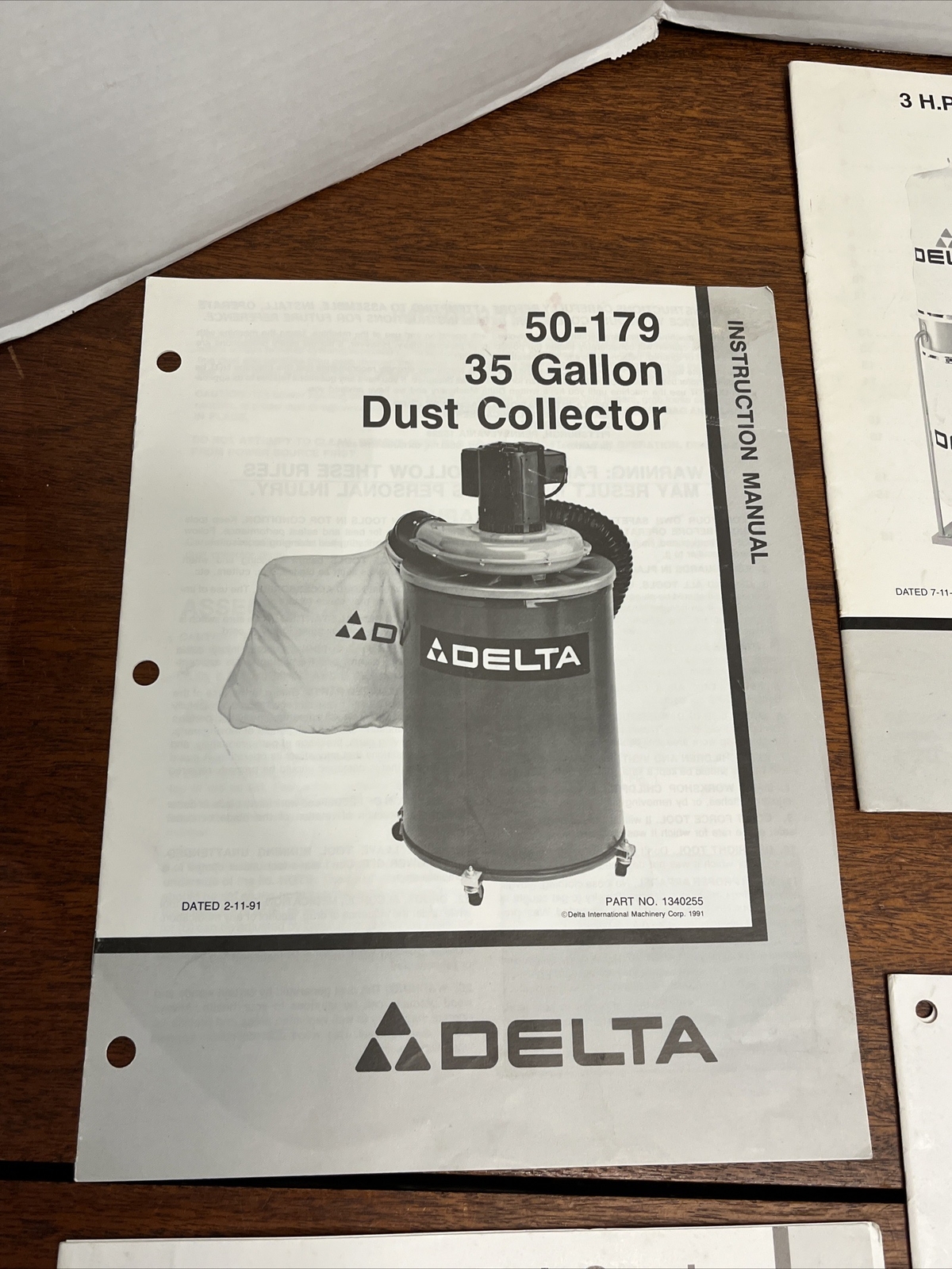 Delta ORIGINAL Instruction Manuals! Belt Sander band saw drill press planer MORE