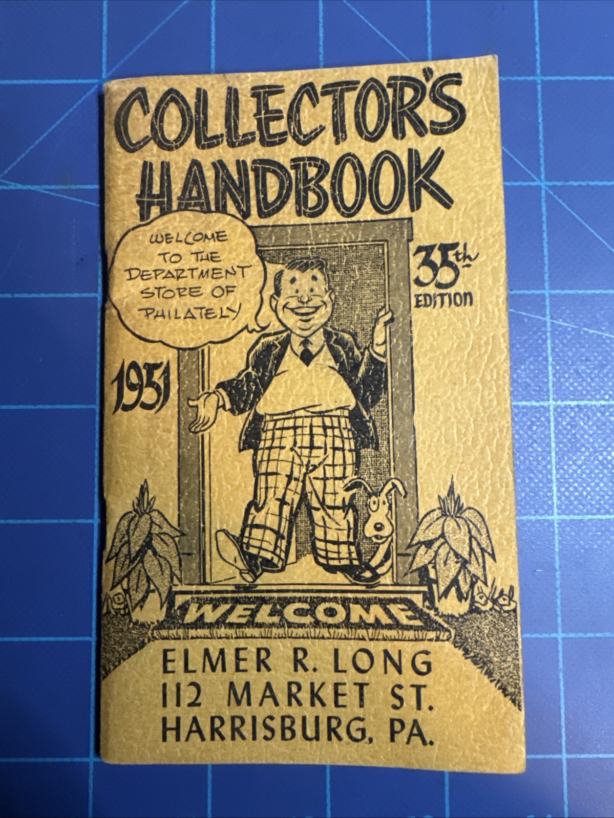 Vintage Collector’s Handbook Elmer R. Long 1951 Stamp Collecting Softcover Clean