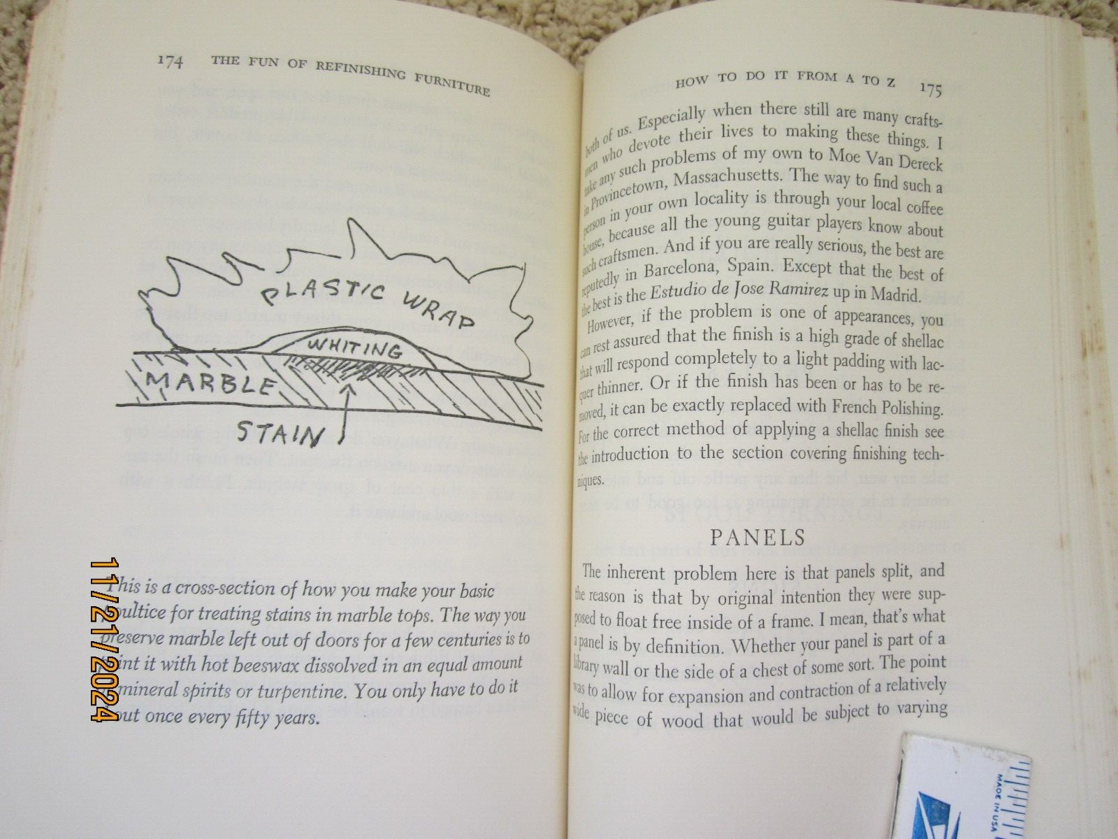 „The Fun of Refinishing Furniture“ 1976 Grotz 244 pages ISBN 0-385-14916-6