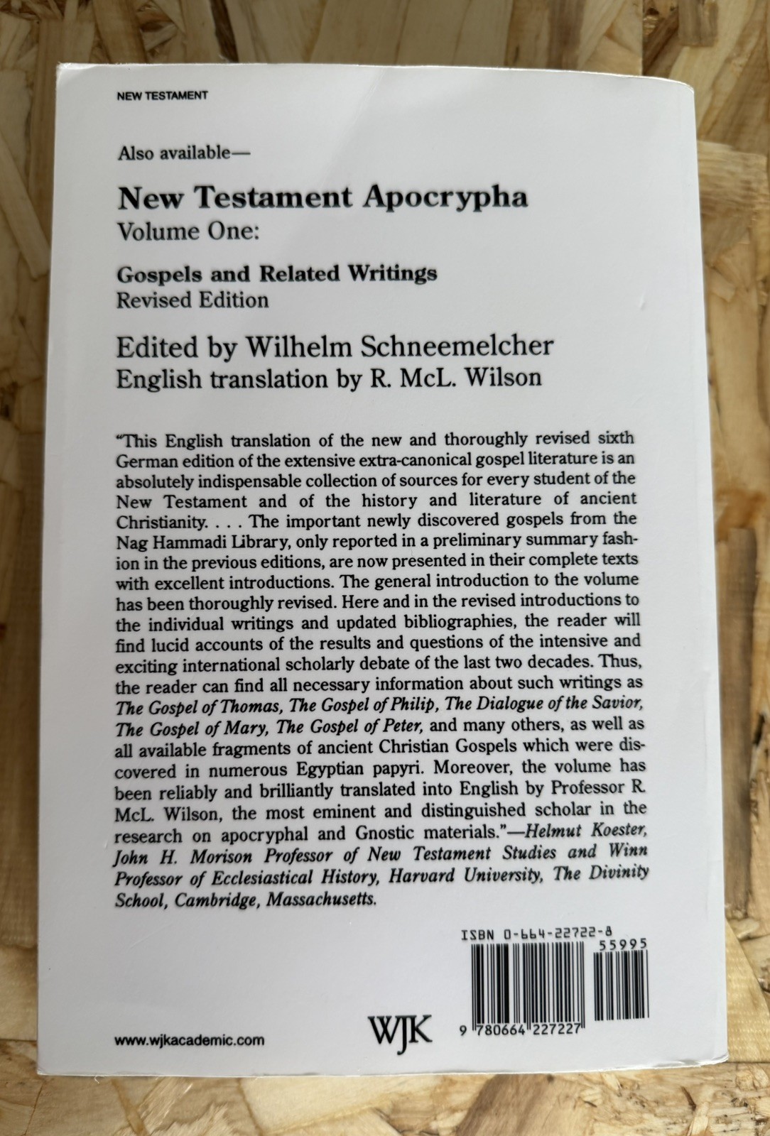 New Testament Apocrypha, Writings Related To… Volume 2, Wilhelm Schneemelcher