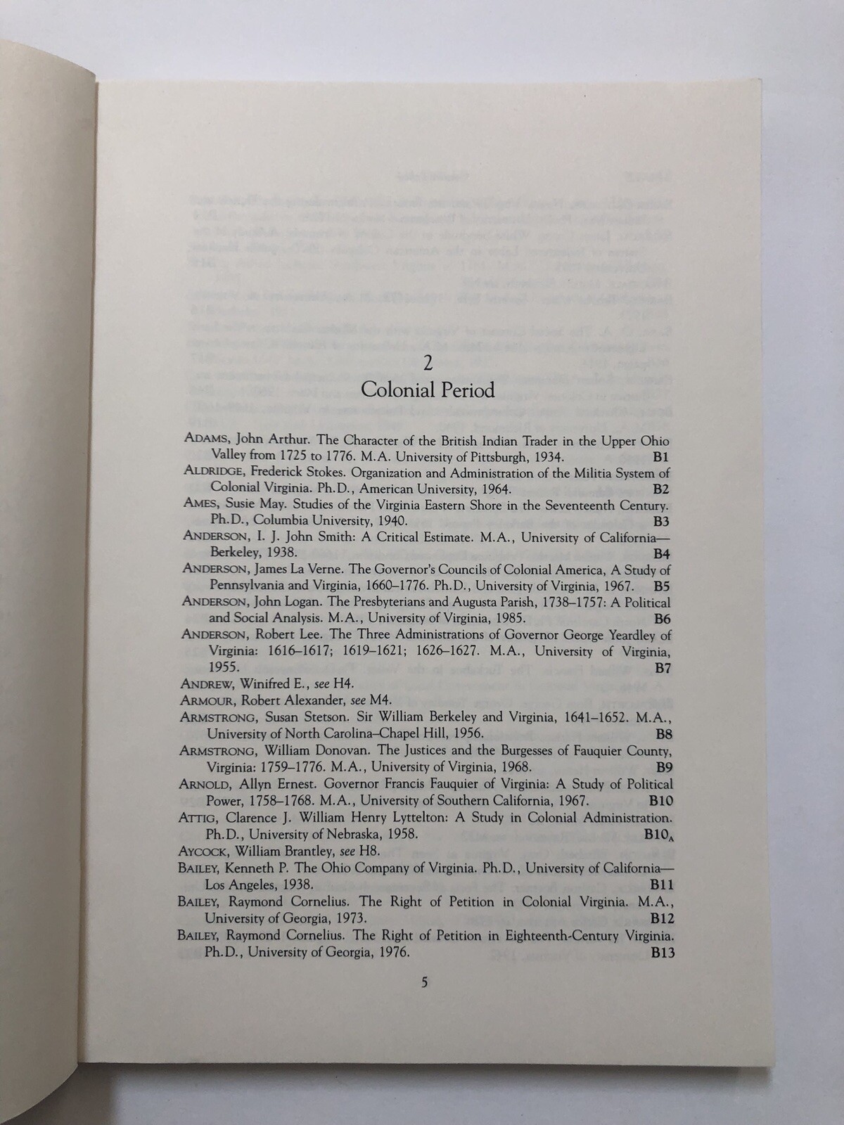Theses and Dissertations on Virginia History: A Bibliography by Richard R….