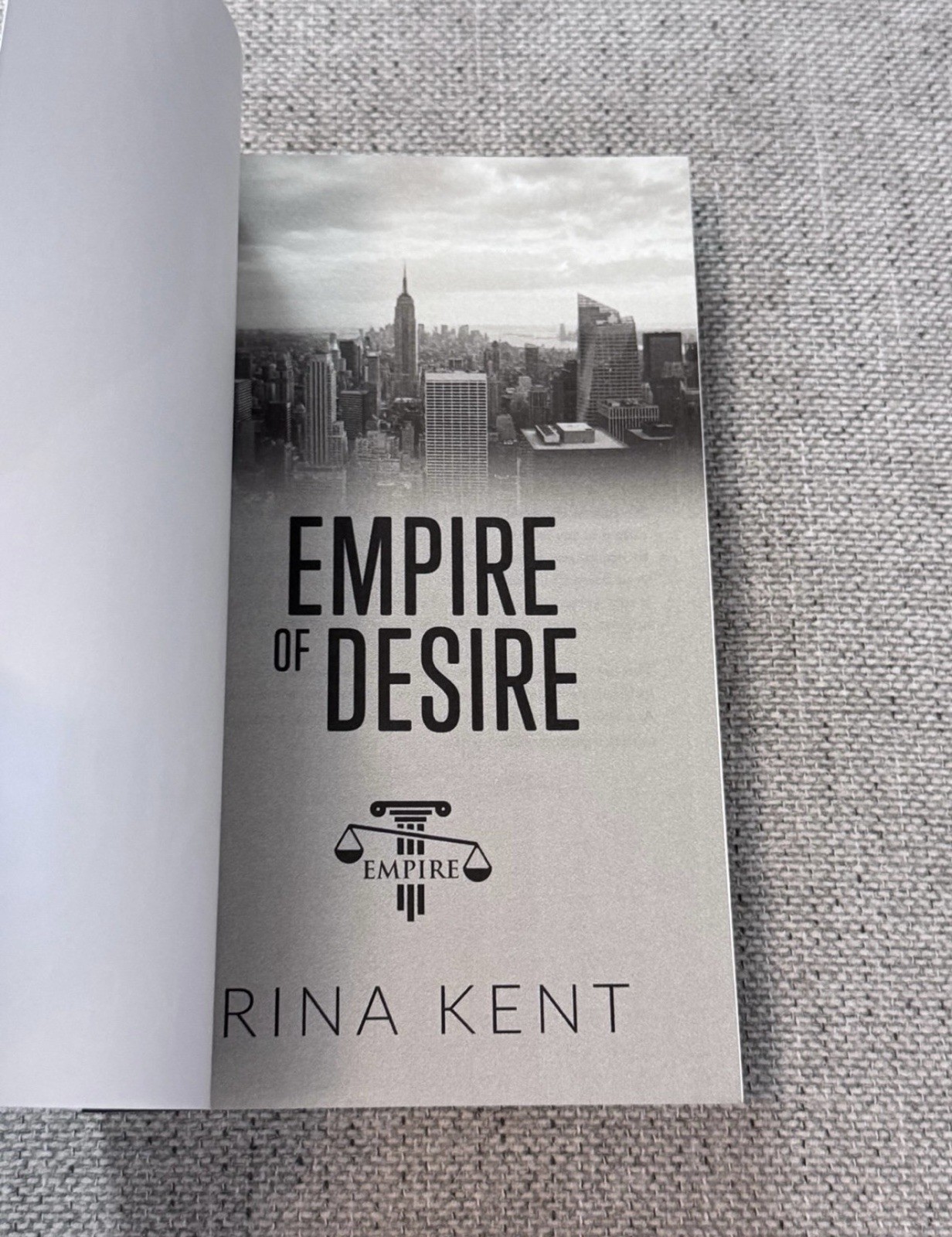 Empire of Desire Rina Kent Signed Paperback Empire Series Out Of Print New