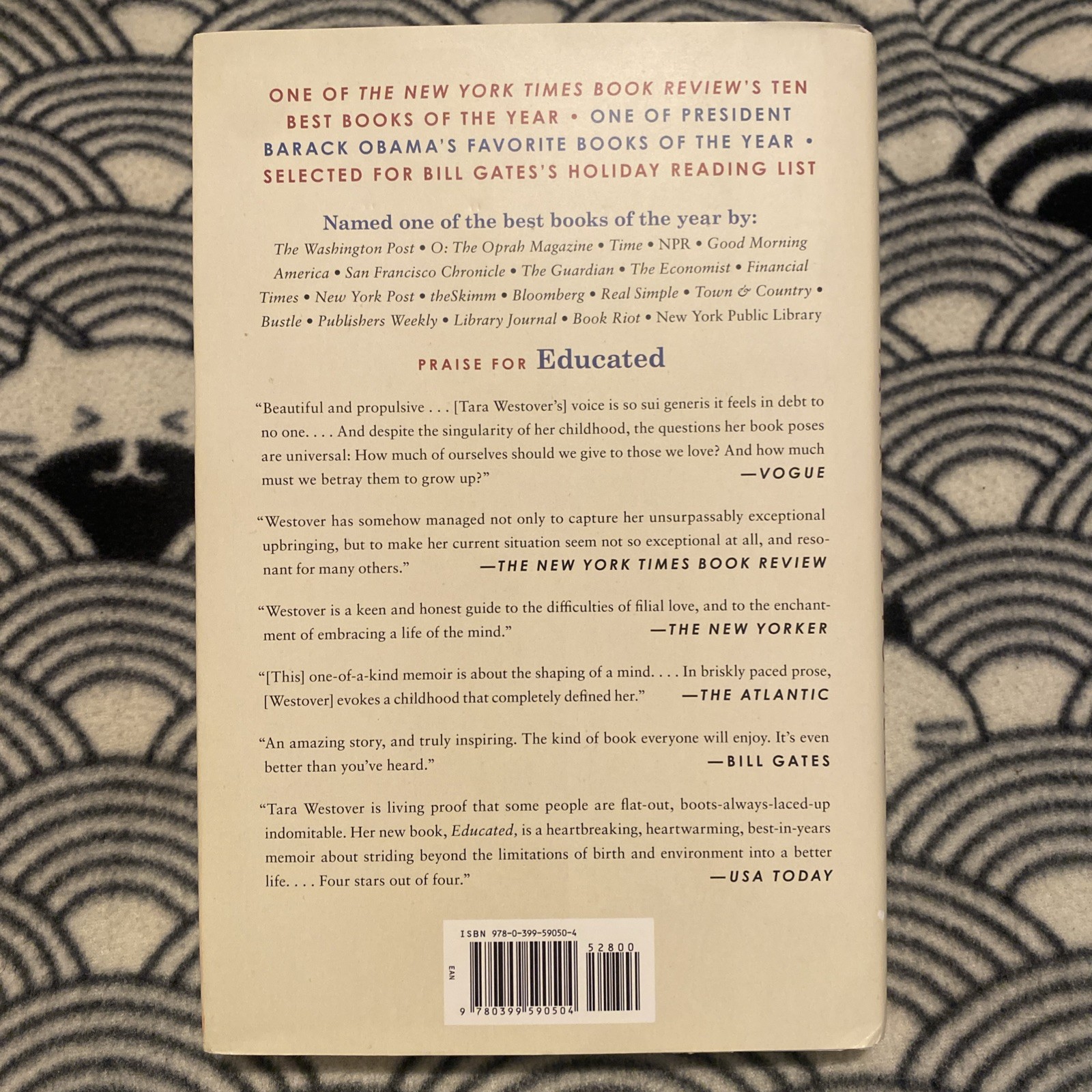 Educated SIGNED by Tara Westover Hardcover Memoir – Hand Signed – VG