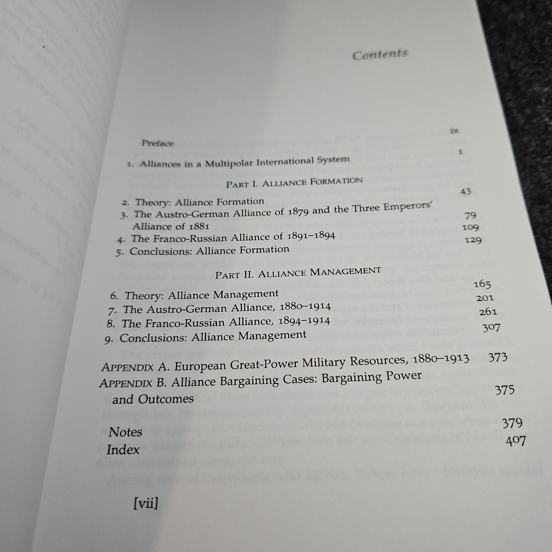 Alliance Politics (Cornell Studies in Security Affairs)