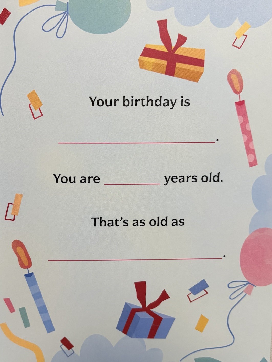A Book About Dad With Words and Pictures Stickers Father’s Day Gift NEW