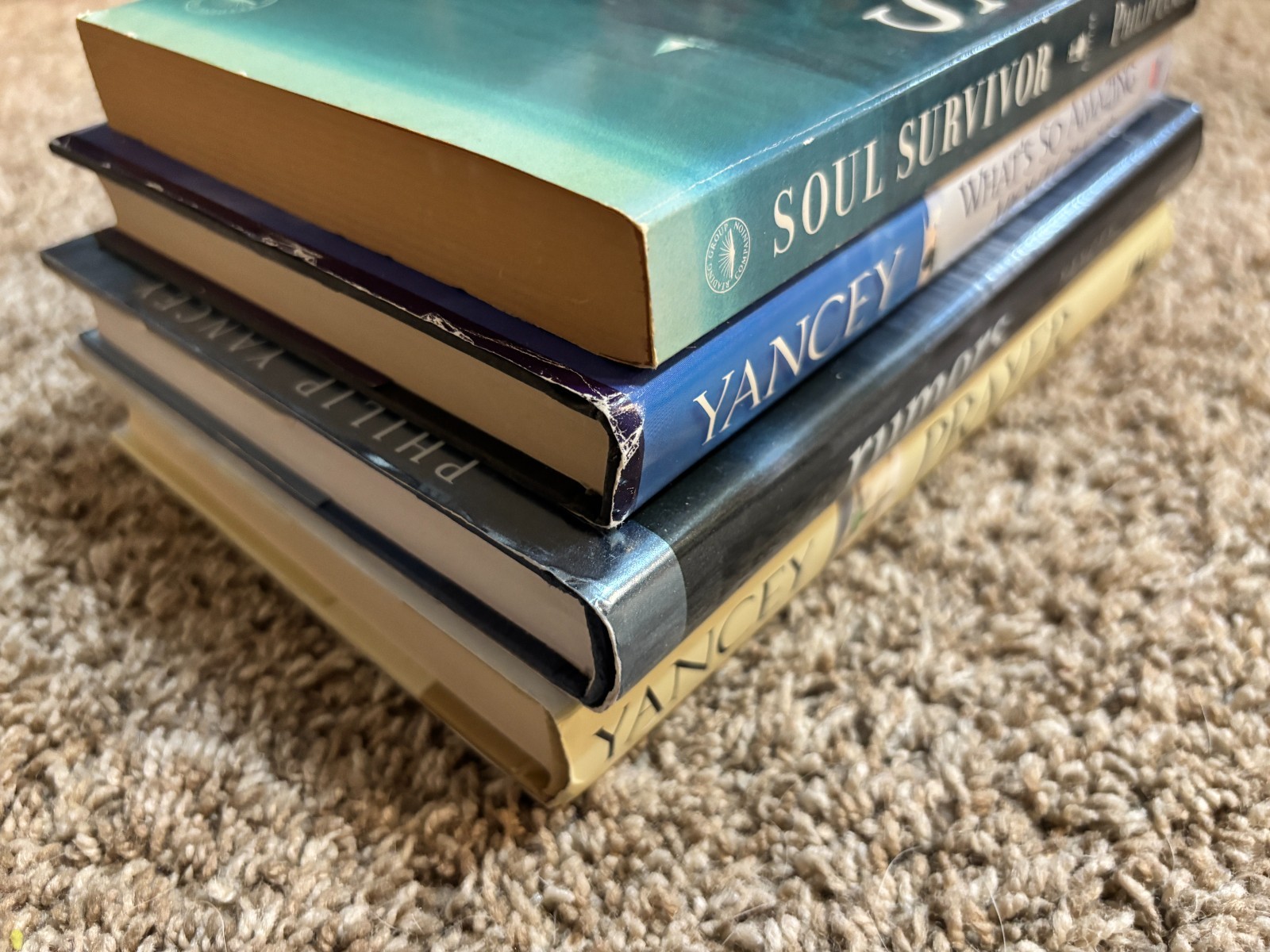 4 Philip Yancey Book Lot Christian Living Nonfiction Religion Faith Self-Help