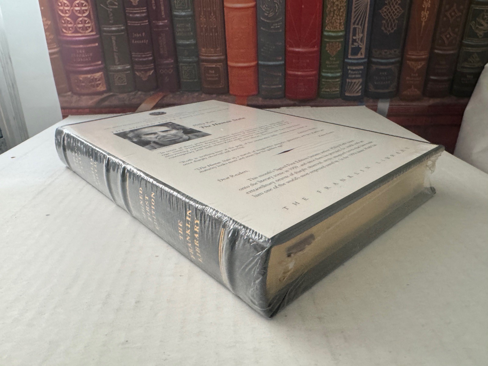 Human Stain Philip Roth Hardcover SIGNED 1st Edition 2000 Leather