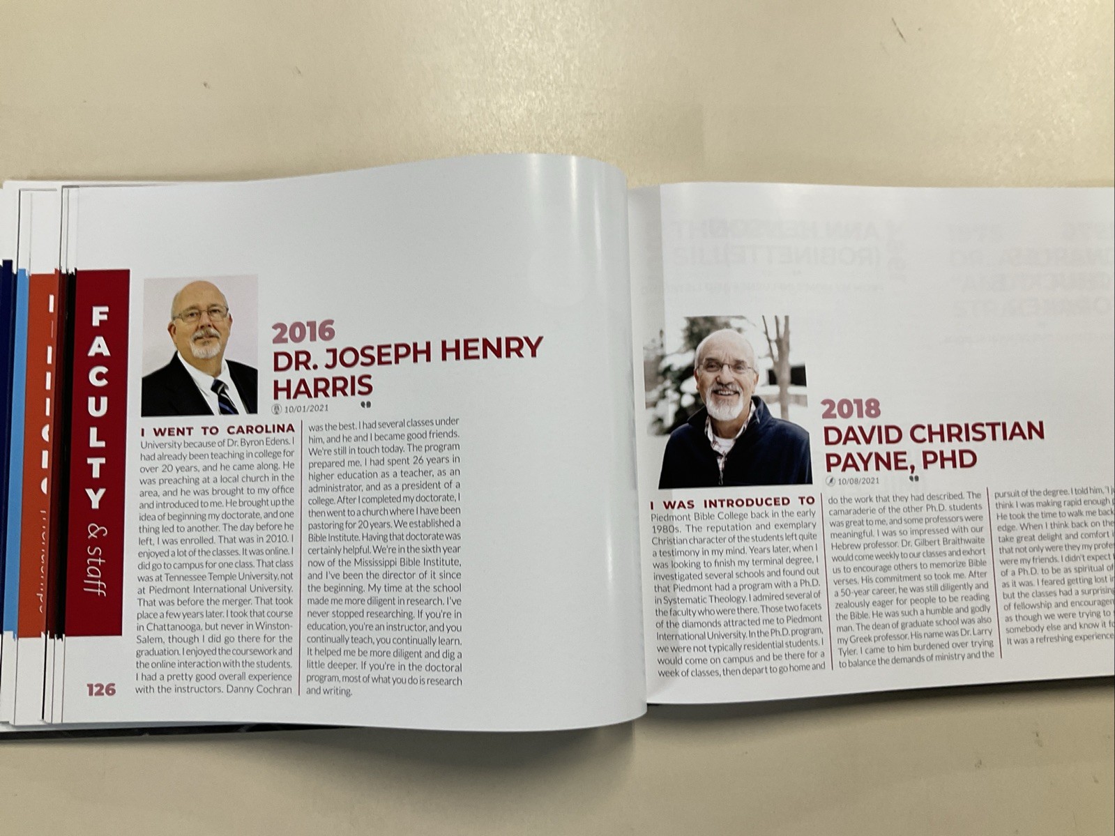 In My Words 2021 Oral History Project by Alumni of Carolina University HC 2021