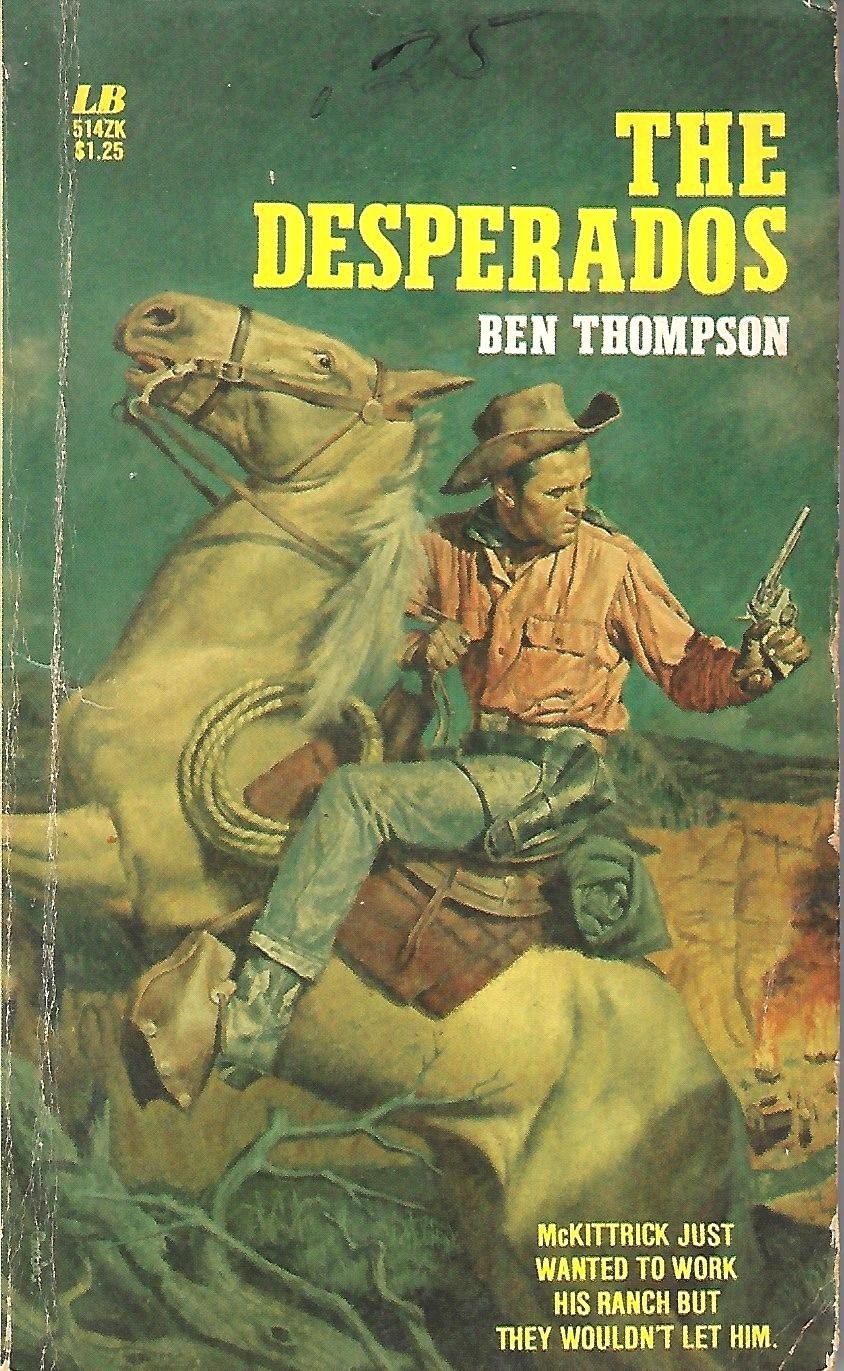 THE DESPERASOS by Ben Thompson 1977 vintage western action paperback