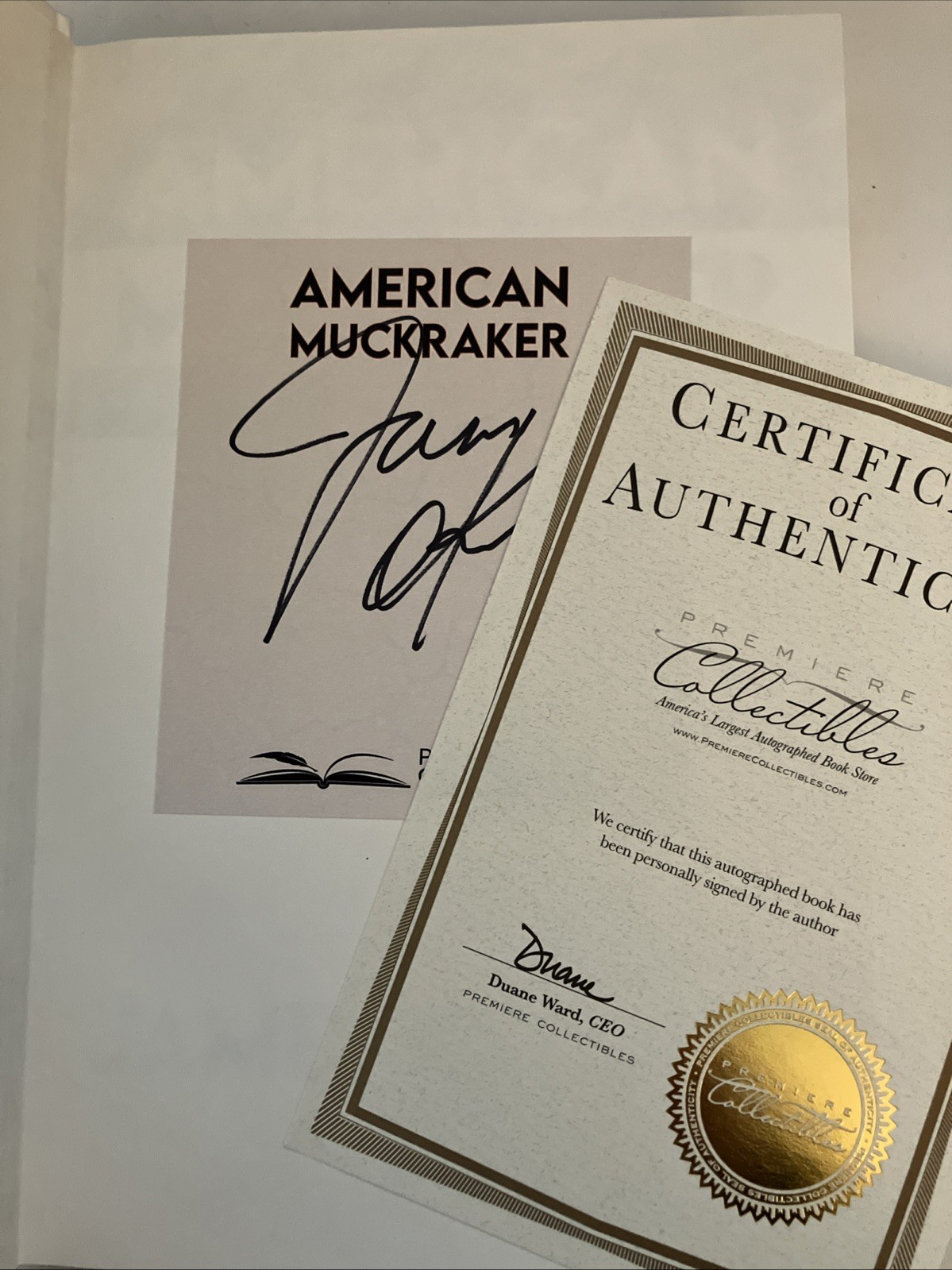 American Muckraker, James O’Keefe, Hard Cover **SIGNED**