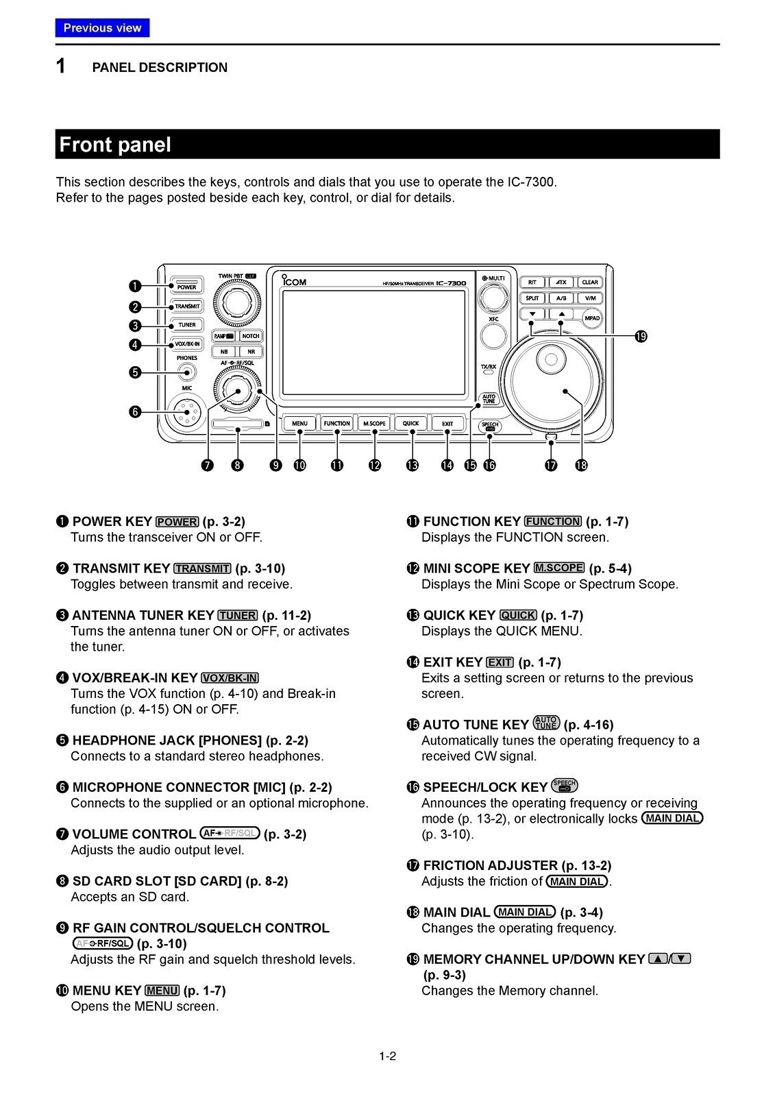 ICOM IC-7300 Transceiver Full Manual, 180 Pages – COIL BIND – TOUGH FRONT & BACK