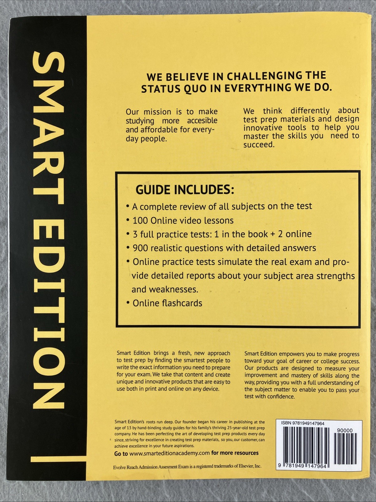 HESI A2 Full Study Guide 3rd Edition Smart Edition (Paperback, 2022, UNMARKED!)
