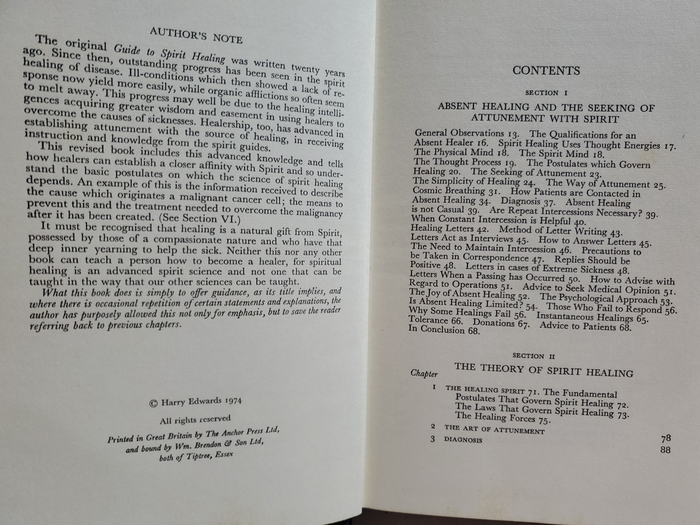 A Guide to Understanding and Practice of Spiritual Healing Harry Edwards 1974