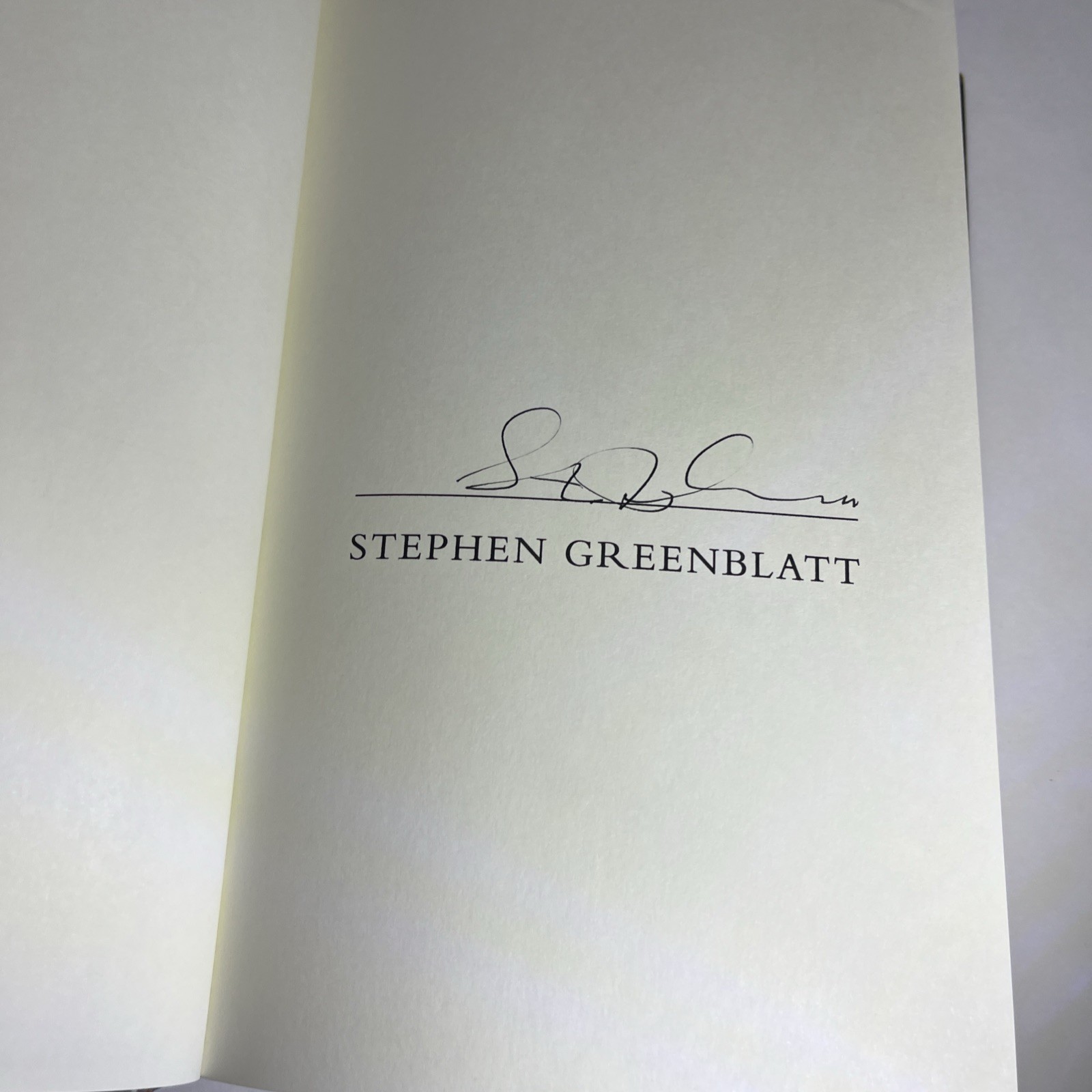 Stephen Greenblatt SIGNED Rise and Fall of Adam and Eve 1st print LN HC FREE SH