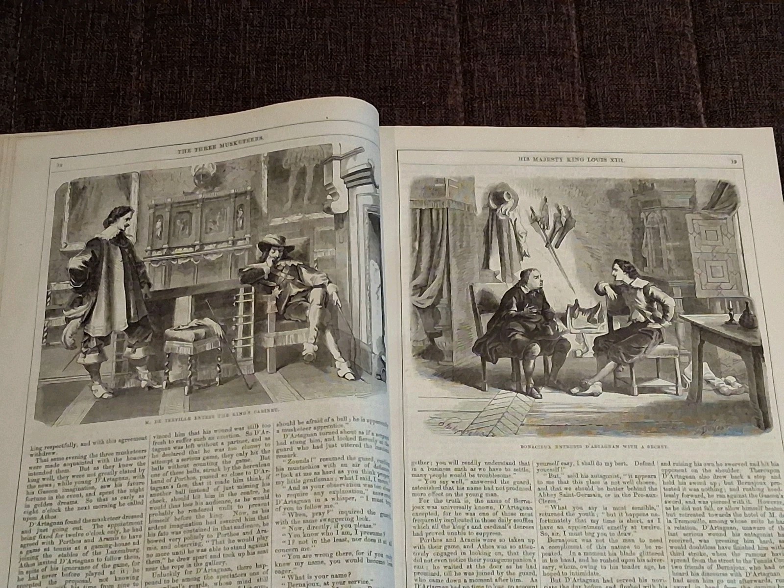 Alexander Dumas Three musketeers Twenty years later 1890th illustrated