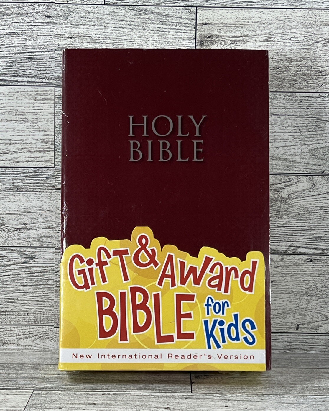 NIrV Gift & Award Holy Bible For Kids Paperback Burgundy Ages 6-9 Zonderkidz NEW