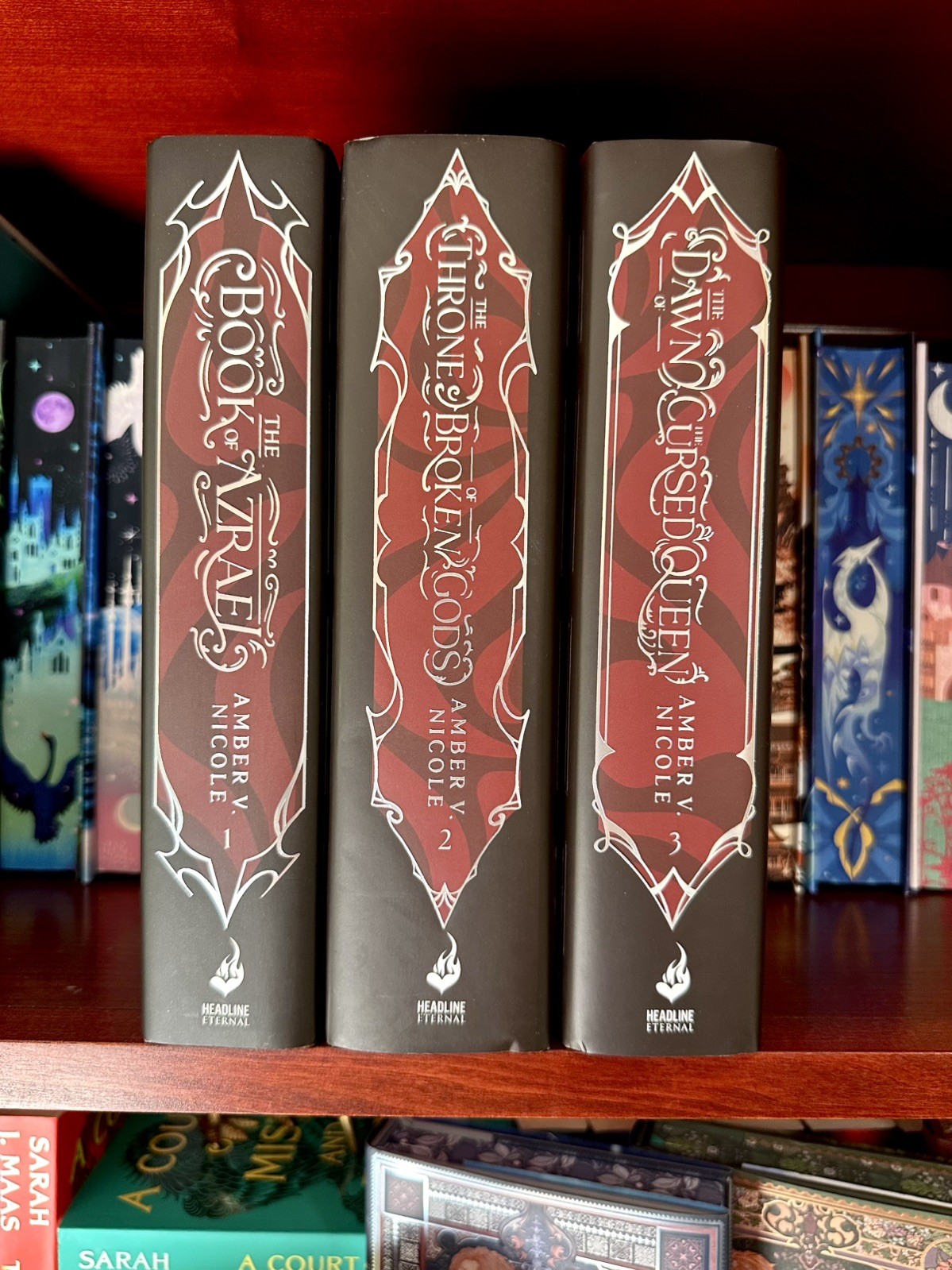 SIGNED Fairyloot Gods And Monsters Set The Book Of Azrael ETC by Amber V Nicole