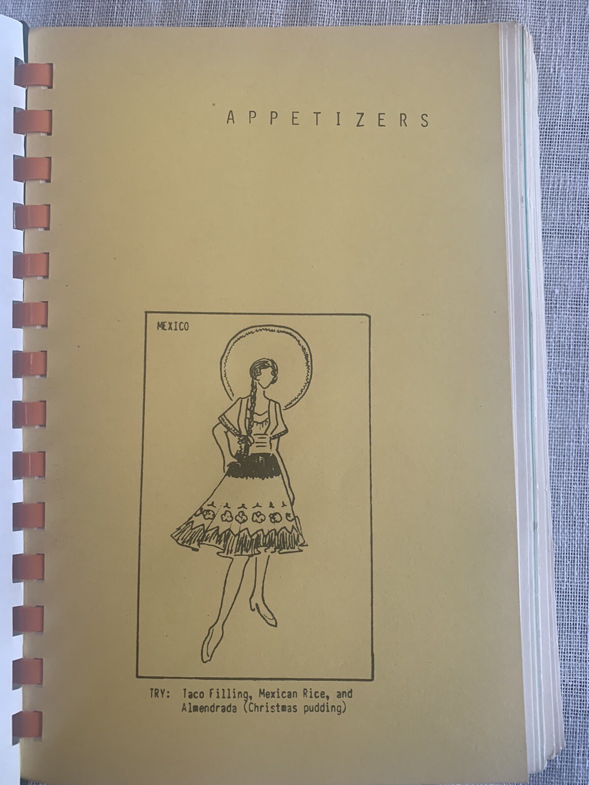 Vintage Social Club Community Cookbook 1974 Edition with 228 Pages