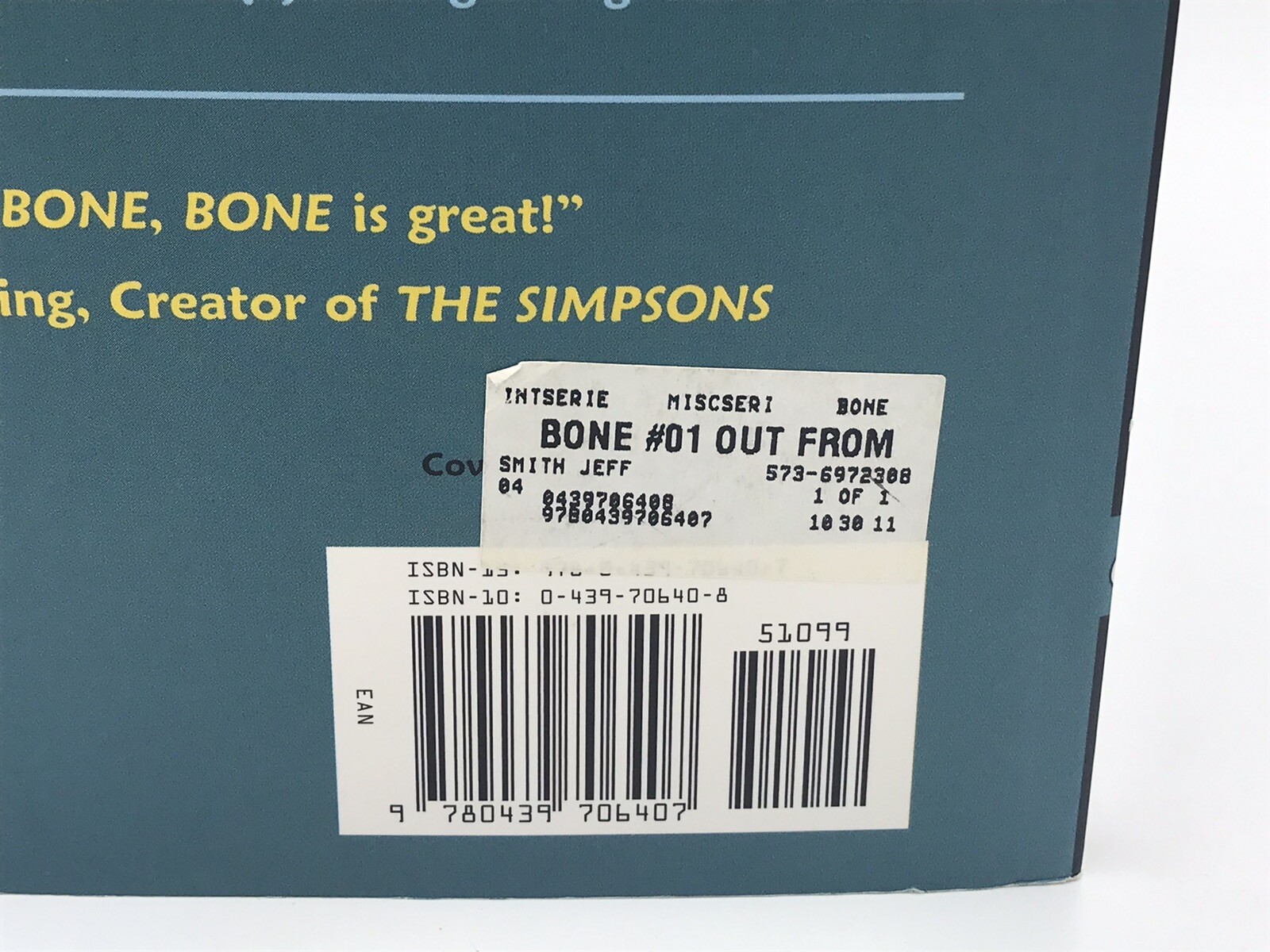 BONE #1: Out from Boneville by Jeff Smith