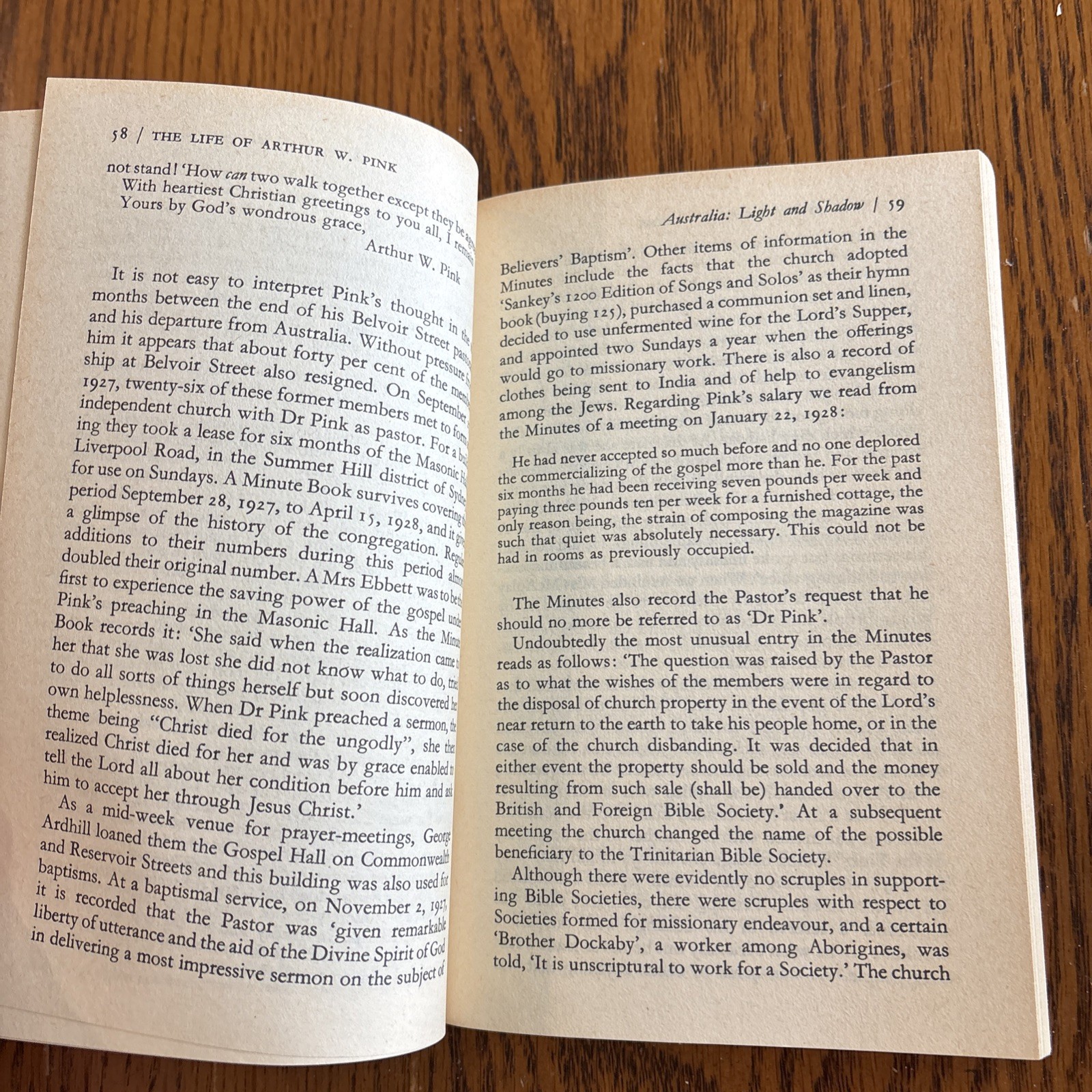 The Life Of Arthur W. Pink By Iain H. Murray PB