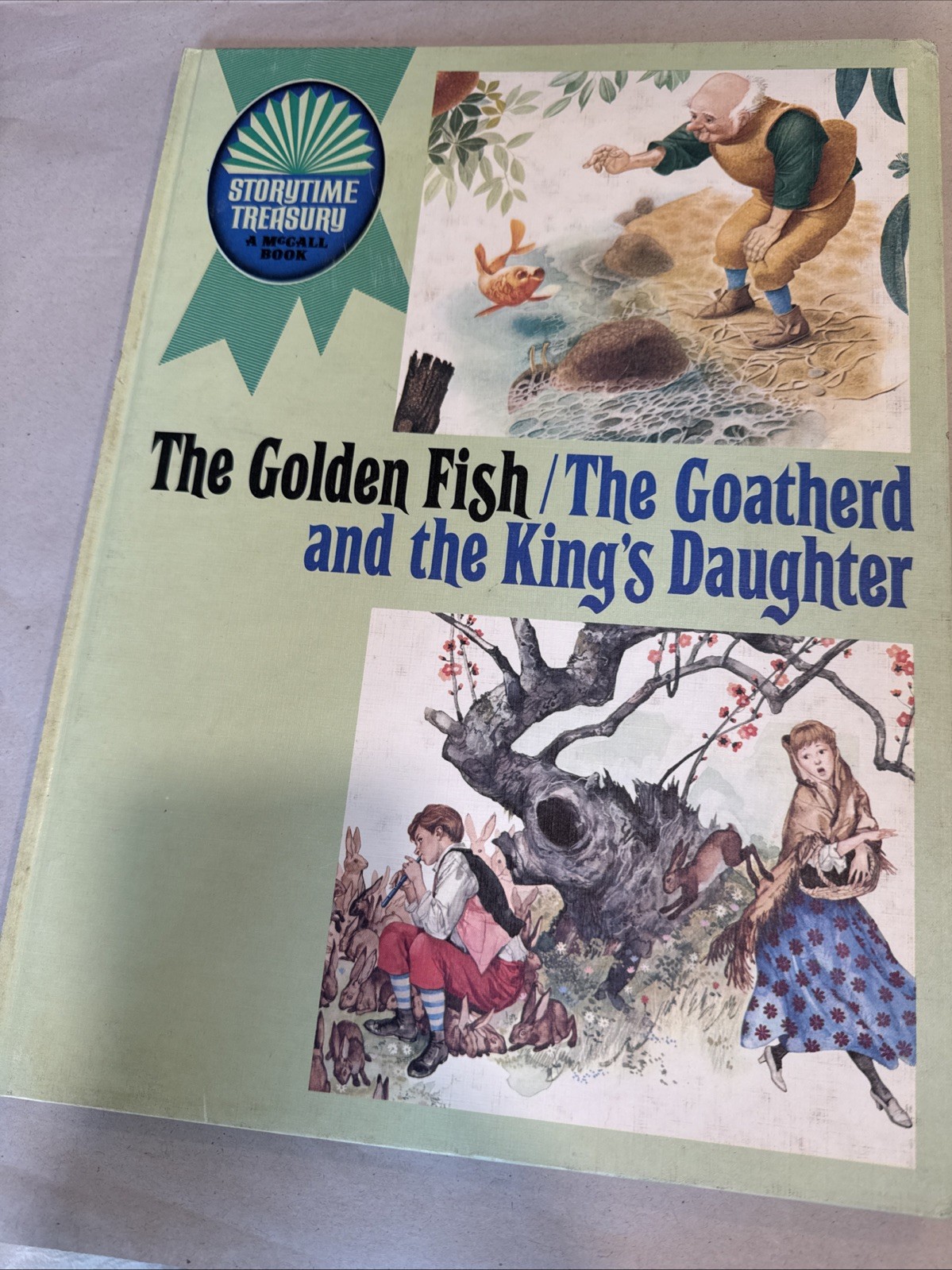 Vintage 1969 Storytime Treasury THE GOLDEN FISH/GOATHERD AND THE KINGS DAUGHTER