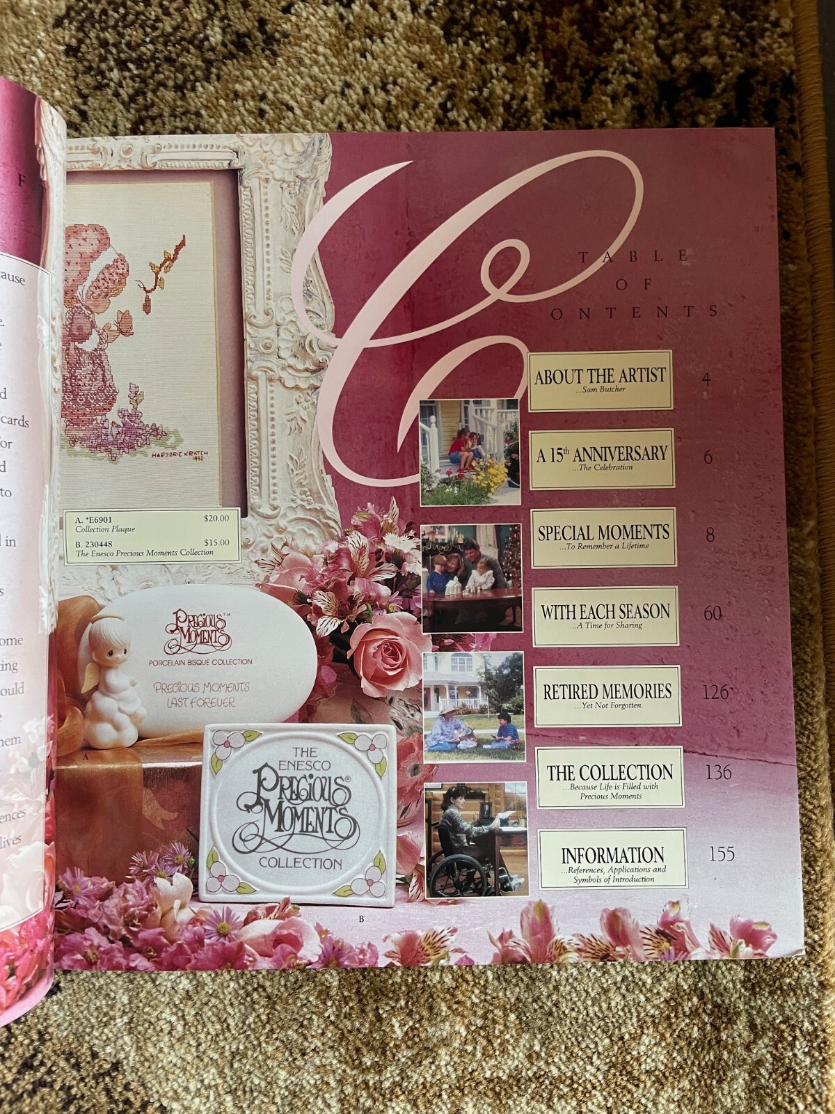 15th Anniversary 1993 Precious Moments Collection Jumbo Giftbook 156 Pages