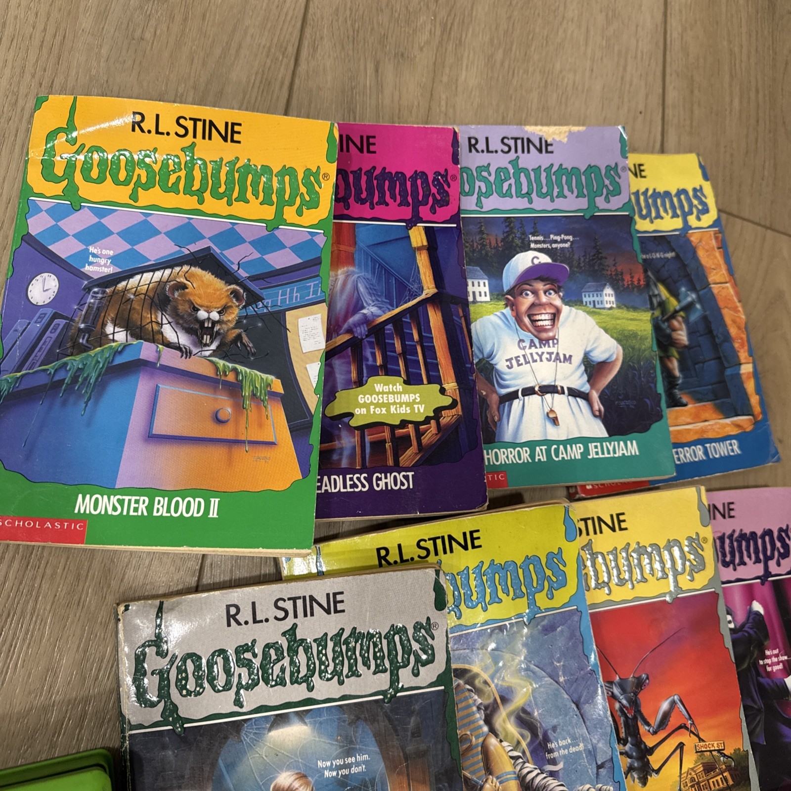 Instant Library Lot of Goosebumps Books & VHS RL Stine 1st edition vintage 90s