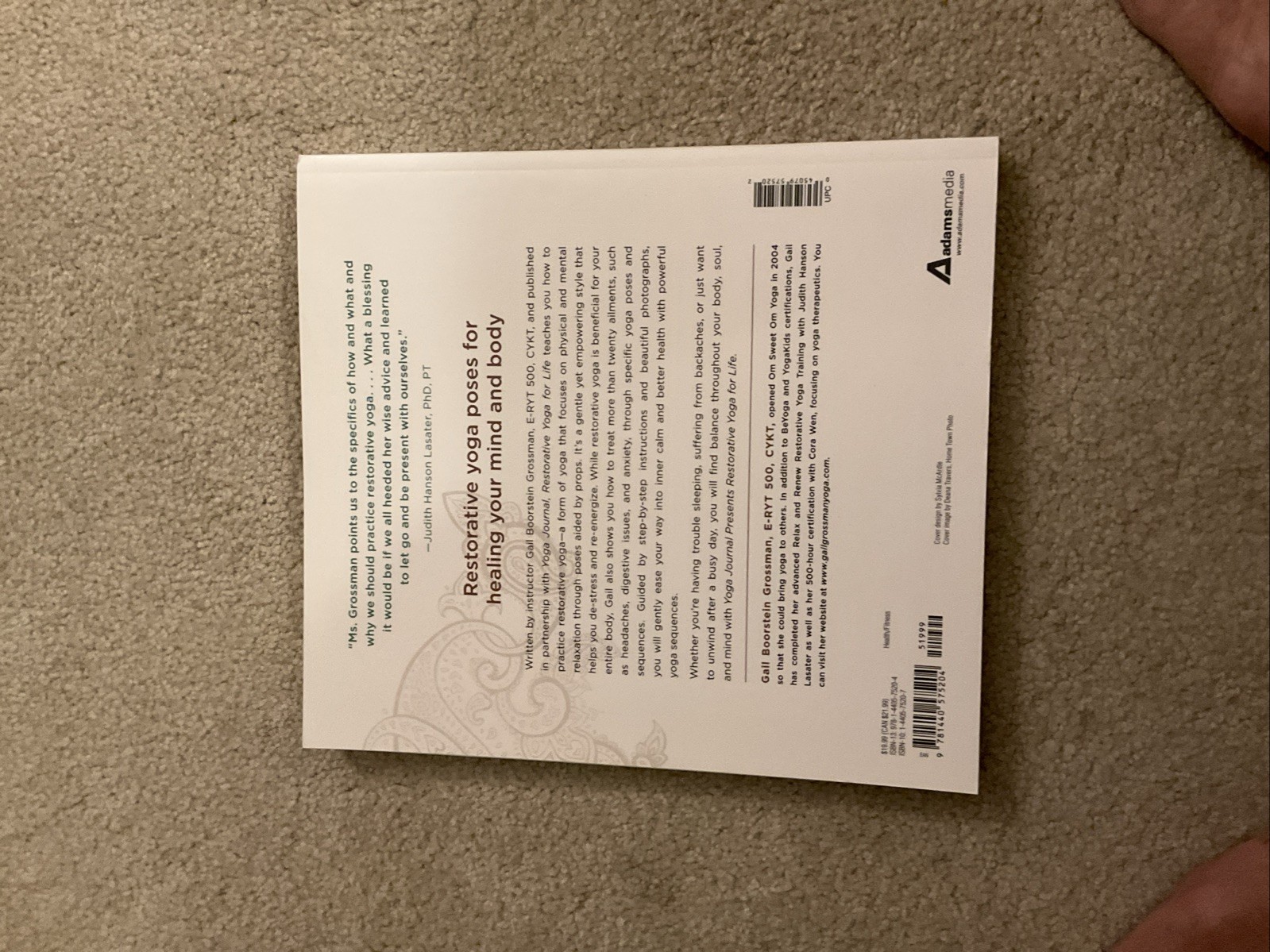 Restorative Yoga for Life by Gail Boorstein Grossman (2014, Trade Paperback)