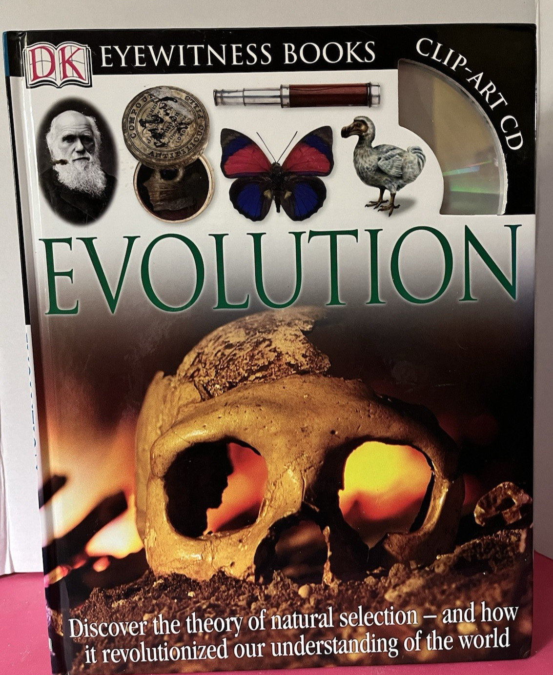 DK Eyewitness Books–EVOLUTION–with clip-art CD–hardcover 72 pages–pre-owned
