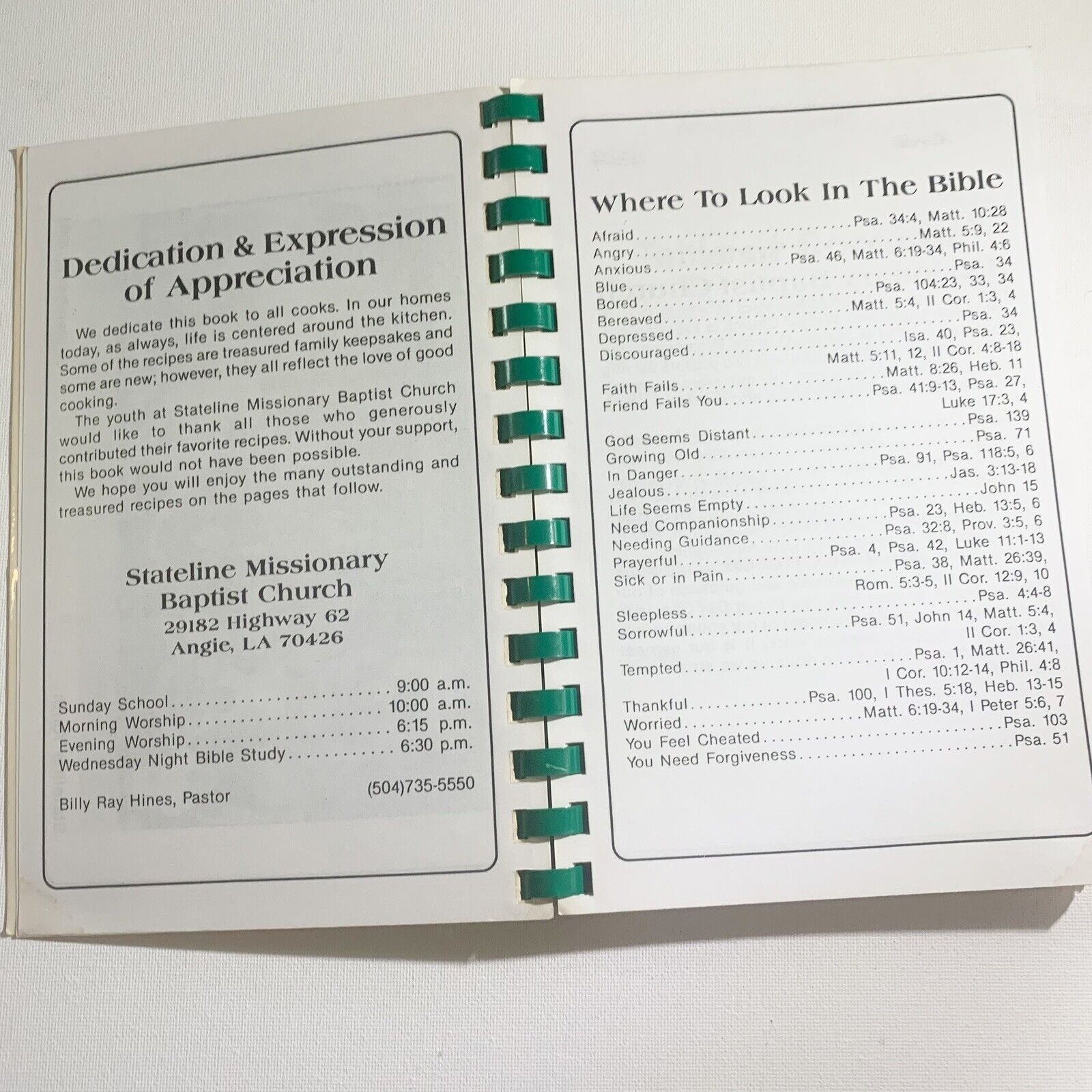 Stateline Louisiana Cookbook Cajun Creole Recipes Stateline Missionary Baptist