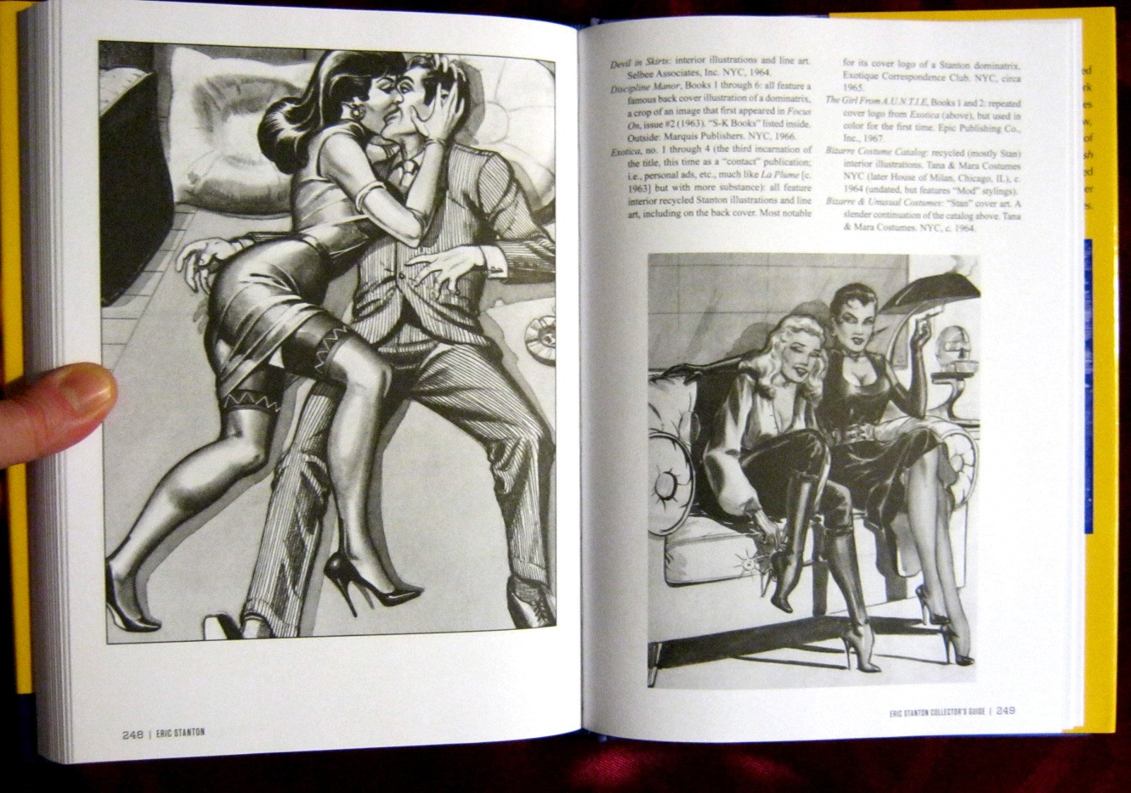 Eric Stanton, Steve Ditko, Bettie Page, Irving Klaw, John Willie,Charles Guyette